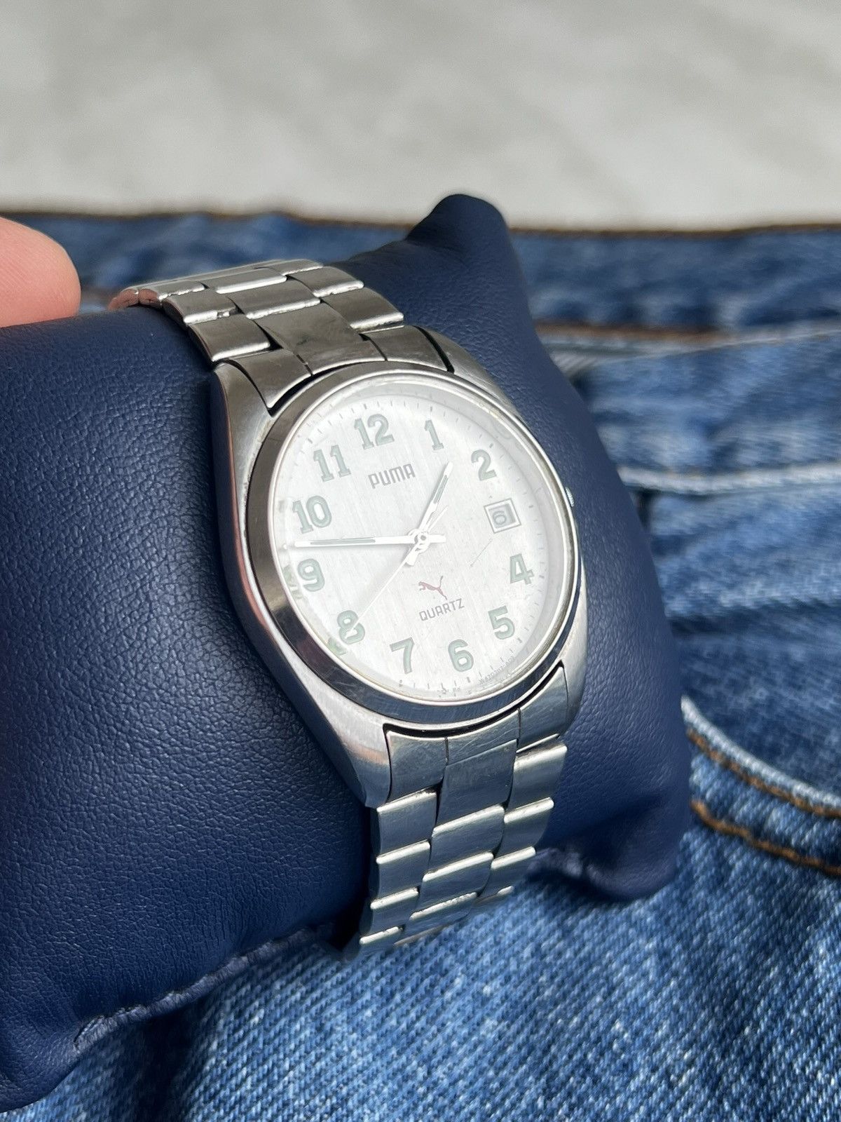 Puma 90s Puma Vintage Watch classic logo Japan y2k silver chrome Size ONE SIZE - 4 Thumbnail