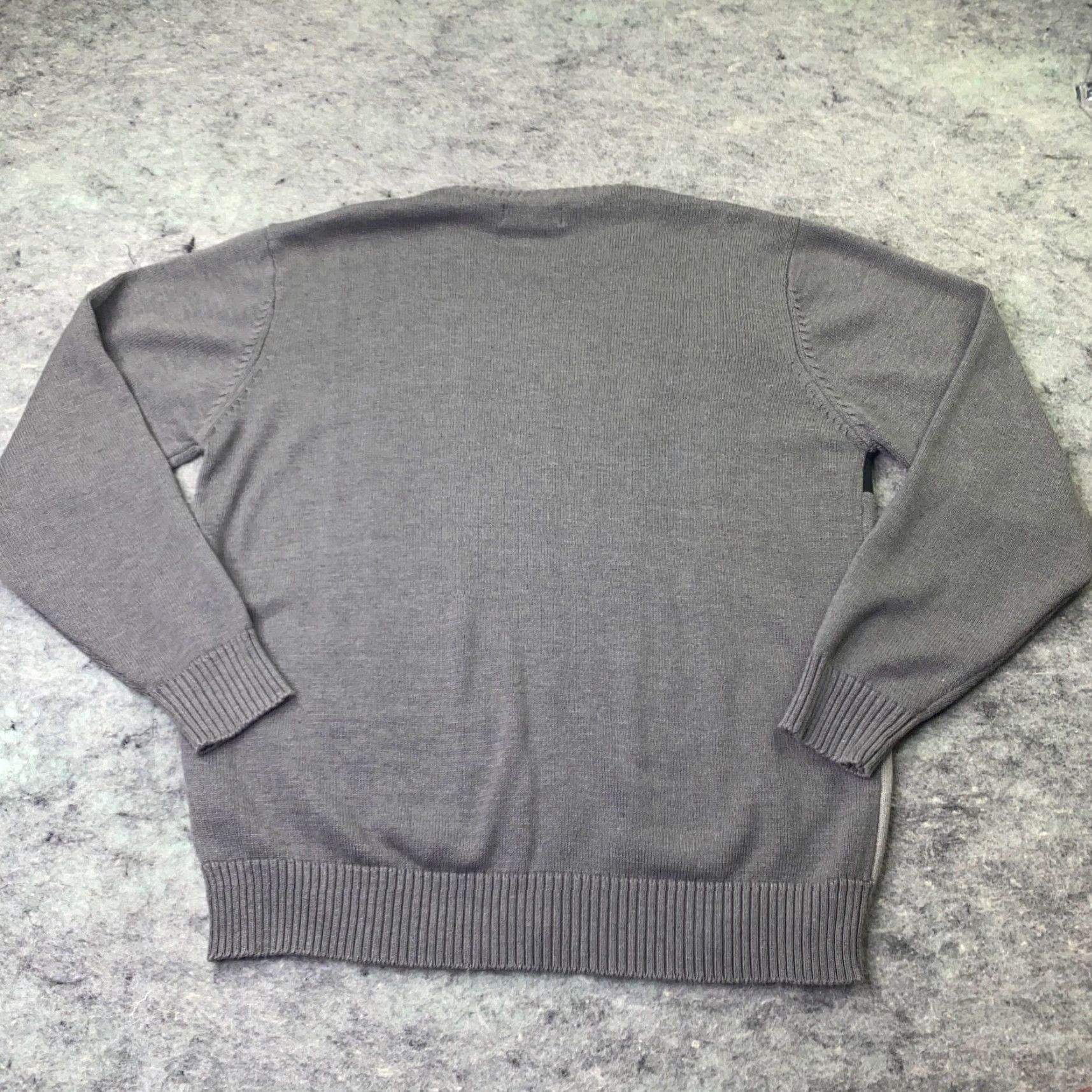 Vintage Tricots St Raphael Mens Sweater XL Grey Checker Long Sleeve Classic Size US XL / EU 56 / 4 - 6 Thumbnail
