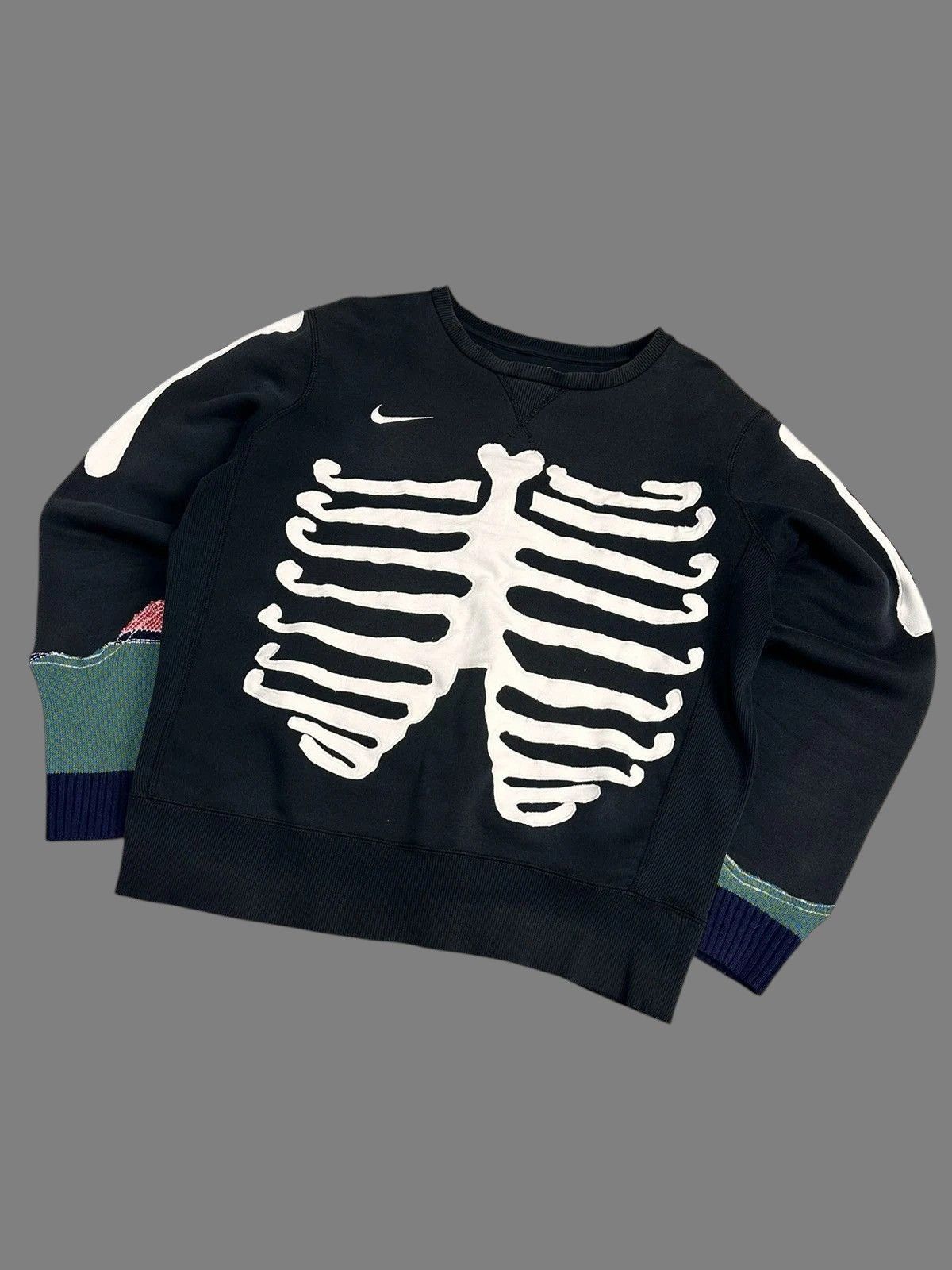 Handmade Vintage Nike Skull Handmade Y2K Diesel Bones Gothic Size US L / EU 52-54 / 3 - 6 Thumbnail