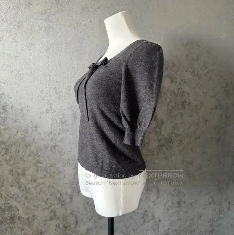 Burberry Burberry Gray Wool Short Sleeve Top. Size M / US 6-8 / IT 42-44 - 4 Thumbnail