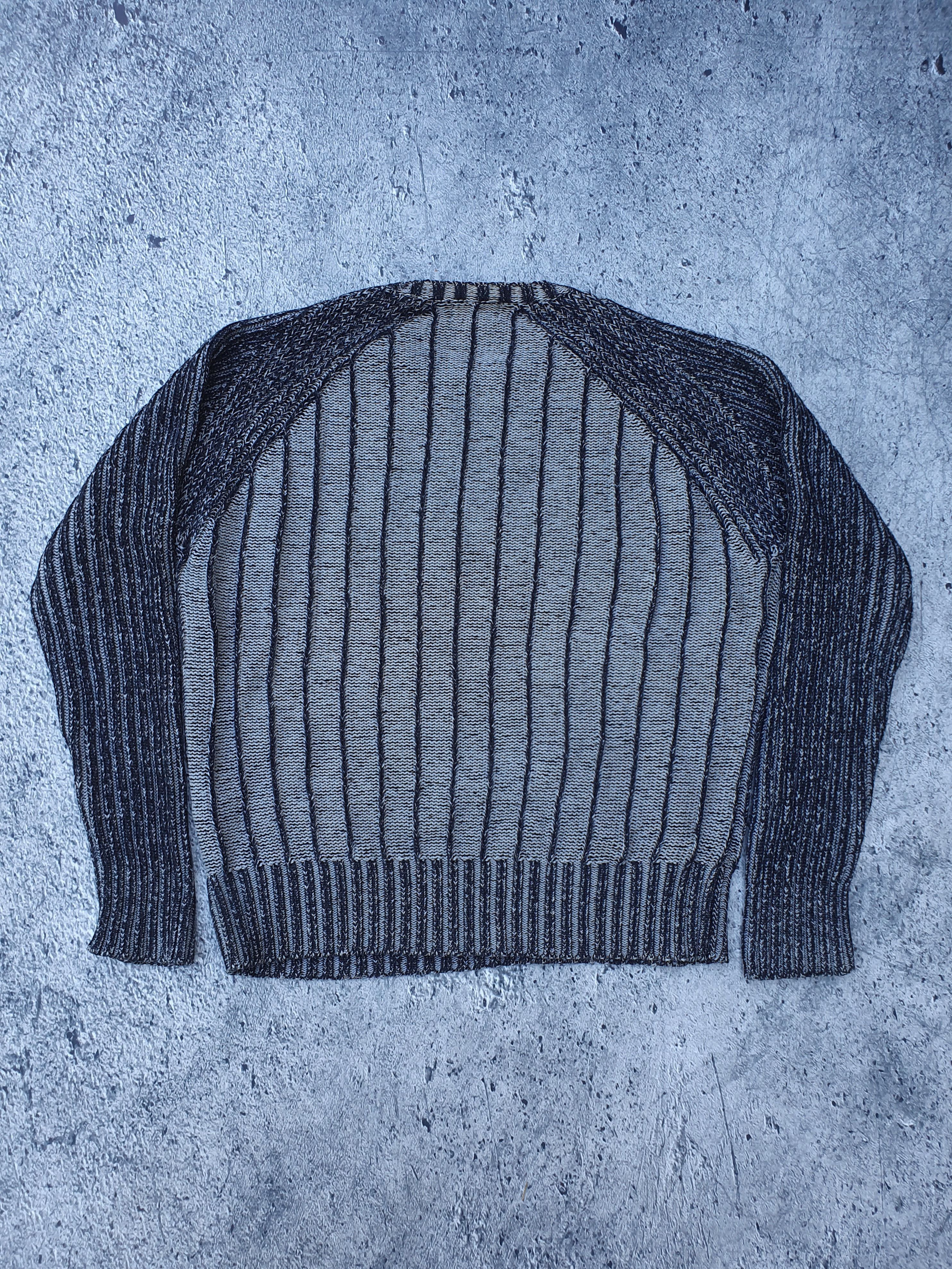 Vintage Y2k ribbed boxy cropped thick knit sweater Size US XL / EU 56 / 4 - 2 Thumbnail