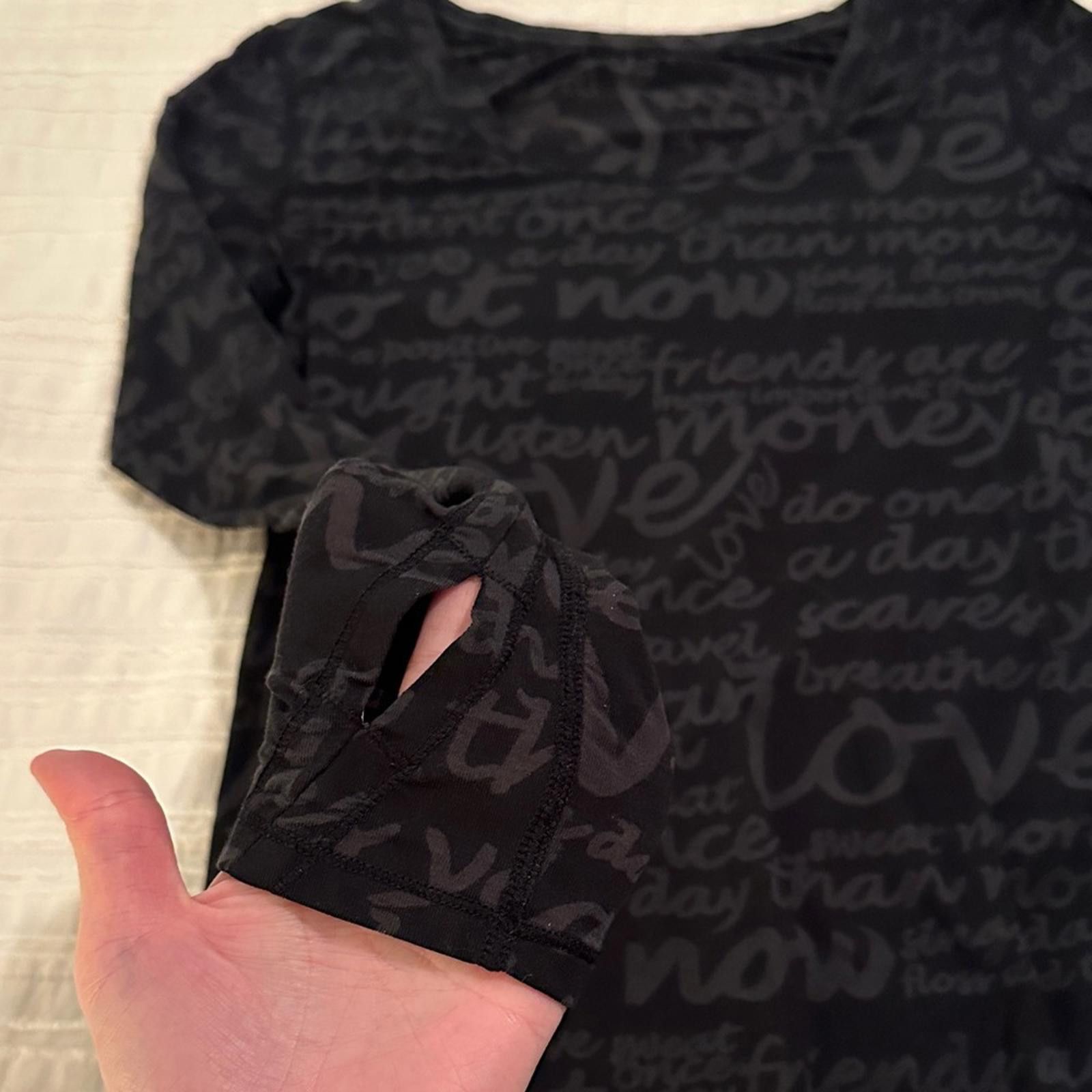 Lululemon Lululemon Daily Practice Long Sleeve Manifesto burnout sz 8 Size M / US 6-8 / IT 42-44 - 5 Thumbnail