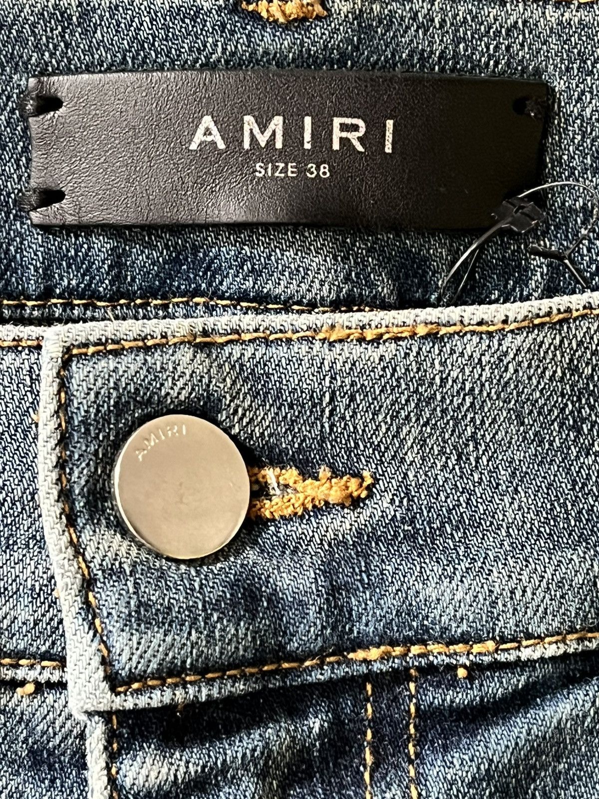 Amiri AUTHENTIC AMIRI JEANS DENIM PANTS RIPS AND RUFFLES MENS 38 Size US 38 / EU 54 - 6 Thumbnail