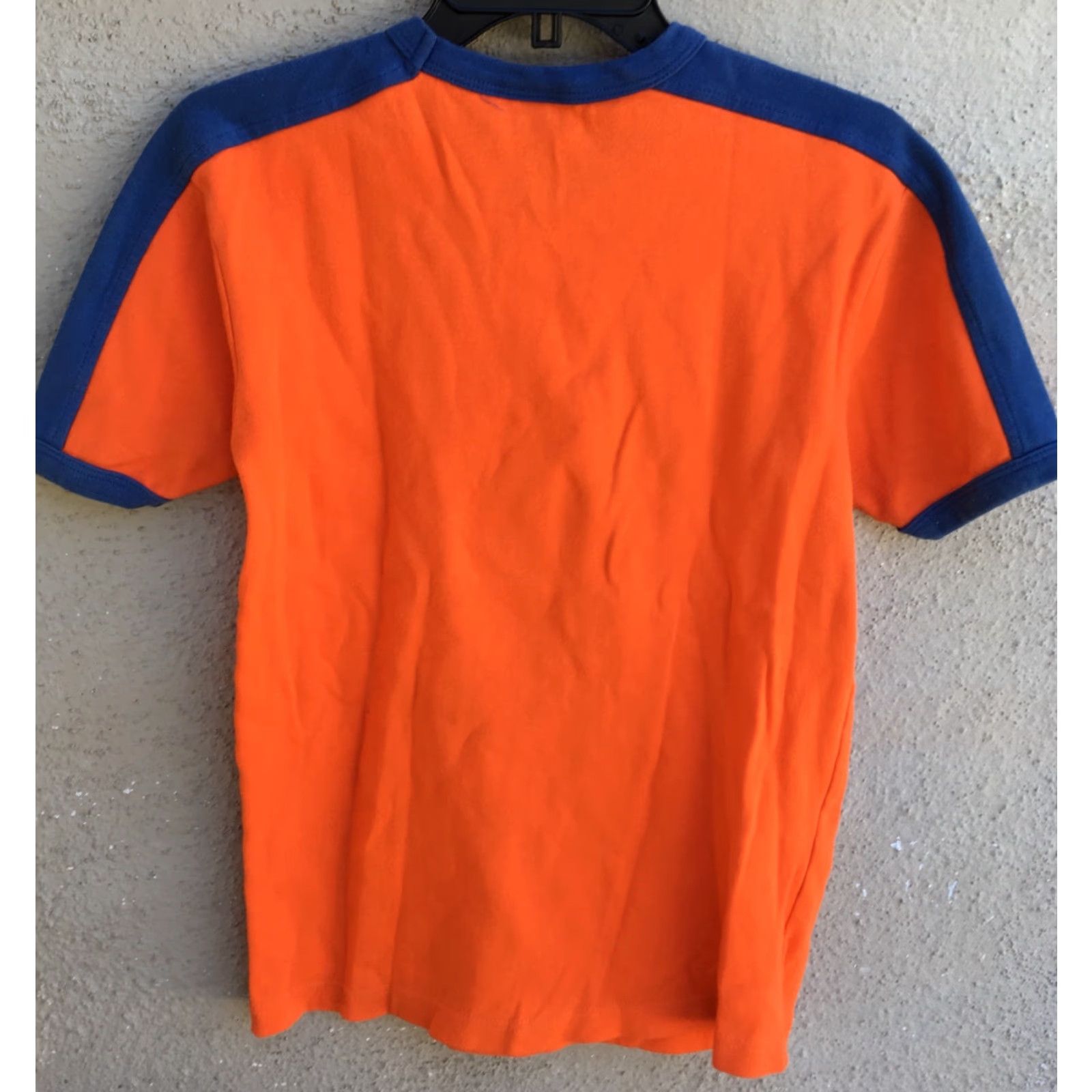 Vintage Kist Design Holland T-Shirt Ringer Tee S/M Men Short Sleeve Blue Orange Graphic Tee 90s Holland Theme Mens S/M Orange Blue Size US S / EU 44-46 / 1 - 5 Thumbnail