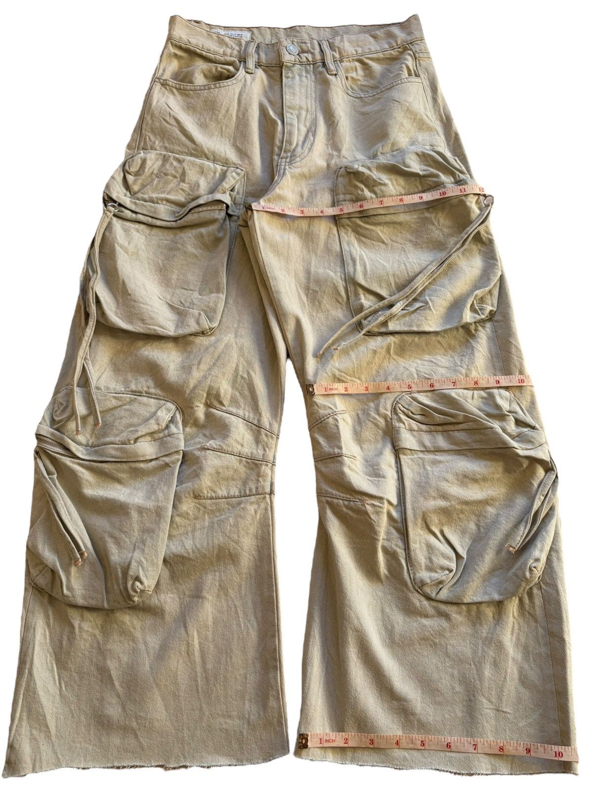 Zara Vintage Zara Multi Pocket Tactical Mud Wash Baggy Jeans Size US 28 / EU 44 - 18 Thumbnail