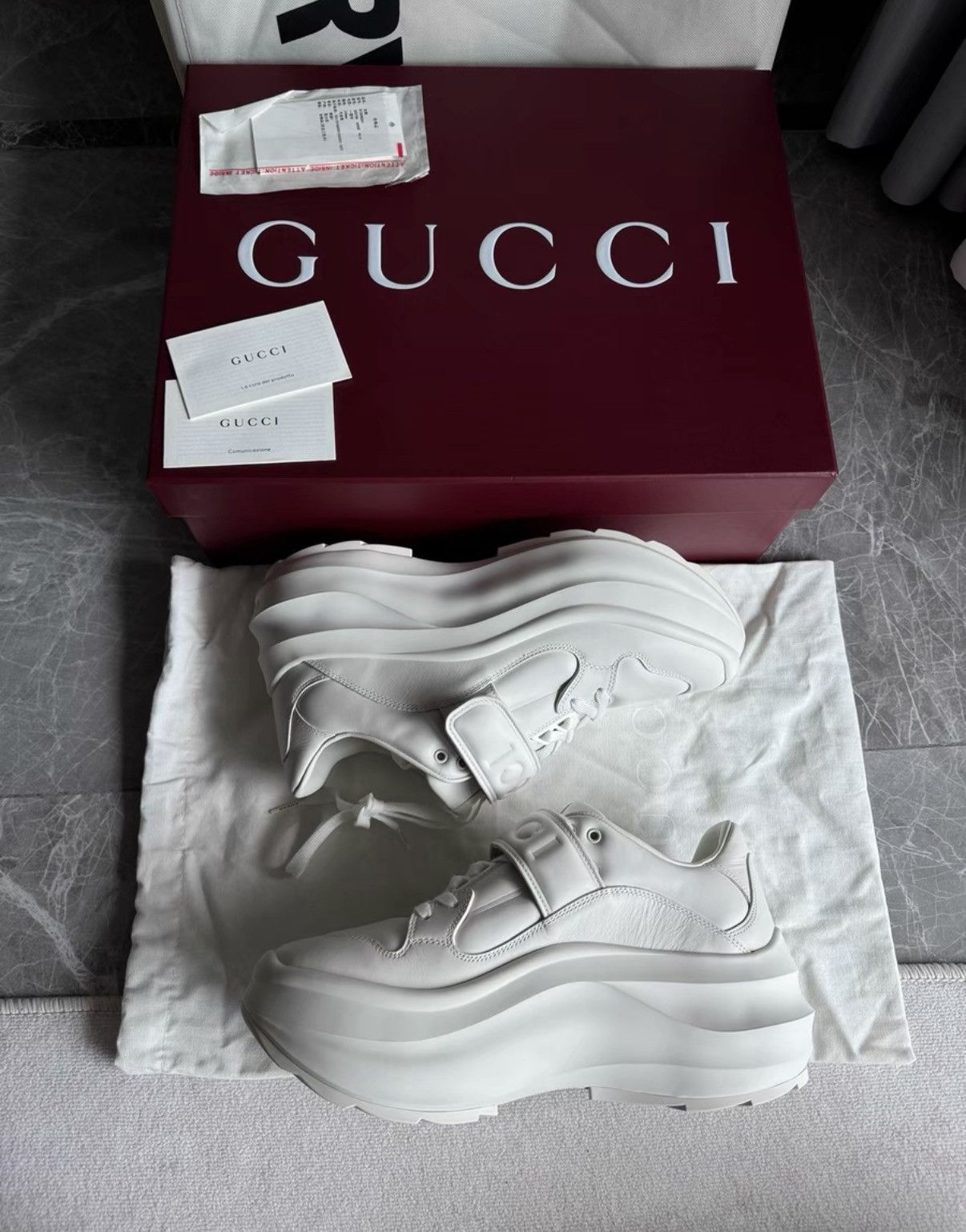 Gucci Gucci Thick-Sole Velcro Dad Sneakers K6 Size US 9 / IT 39 - 7 Thumbnail