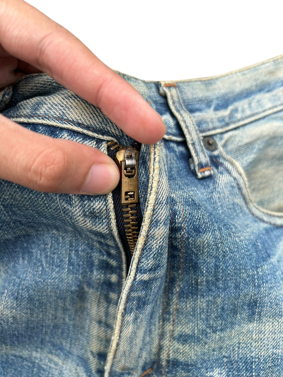 Kapital Thrashed Vintage Levis Big E Selvedge Denim Jeans Size US 29 - 6 Thumbnail