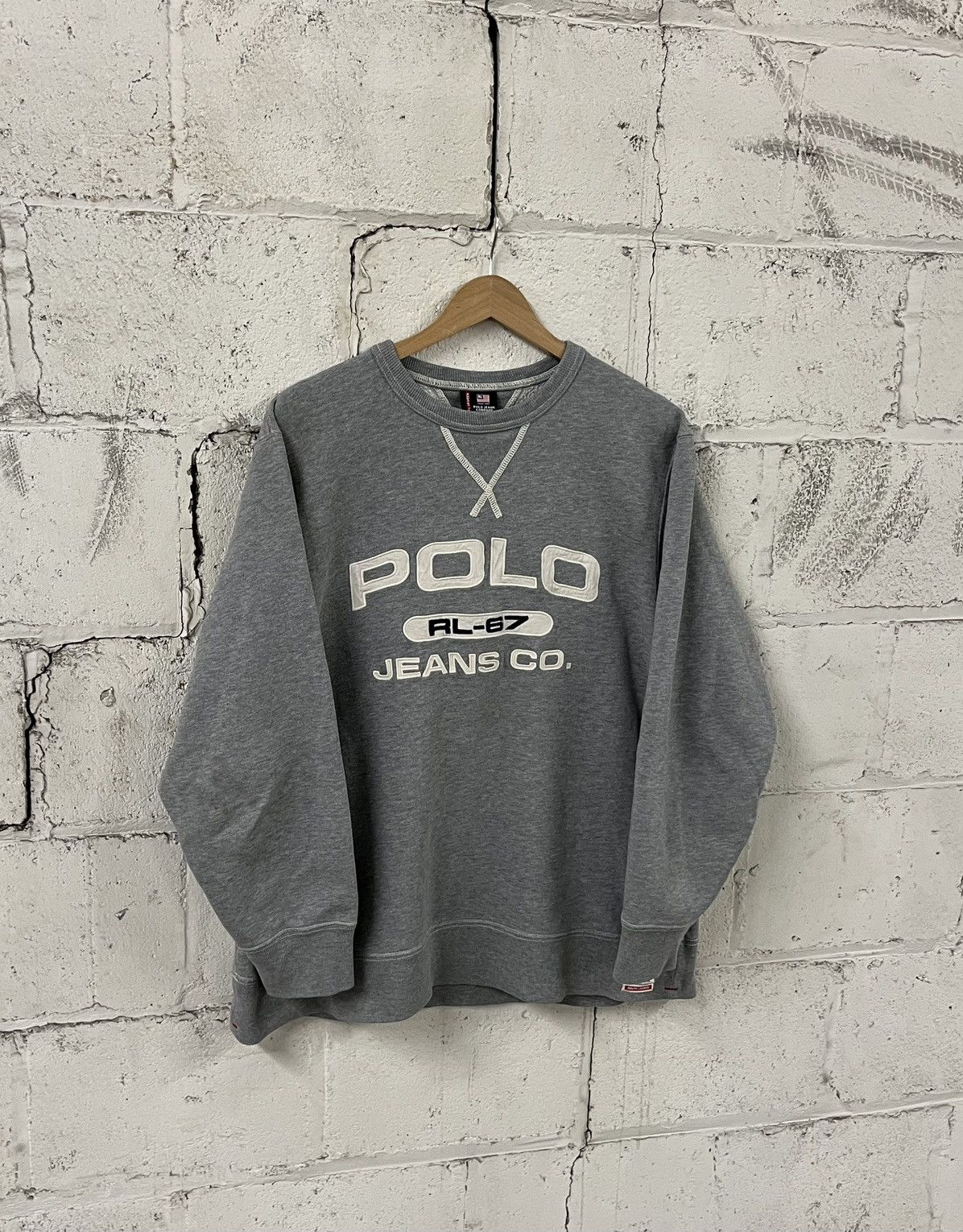 Polo Ralph Lauren Polo Ralph Lauren vintage 67 spell out, crewneck preppy rare Size US L / EU 52-54 / 3 - 1 Thumbnail