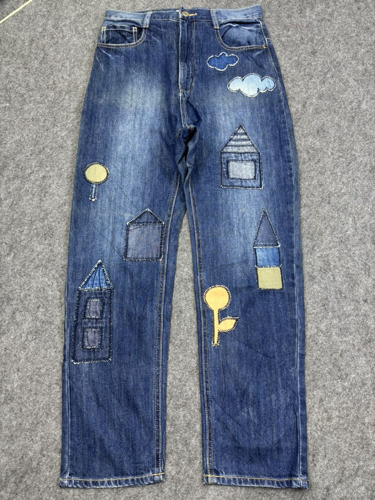 Ne-Net Nenet Issey Miyake Patchwork Soft Denim F770 Size US 29 - 16 Thumbnail