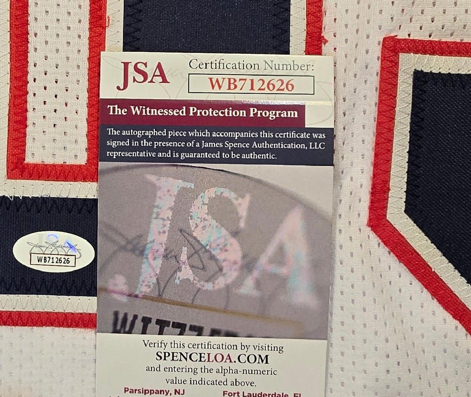 Other Joe Andruzzi Autographed Football Jersey JSA coa (XL) Size ONE SIZE - 4 Thumbnail