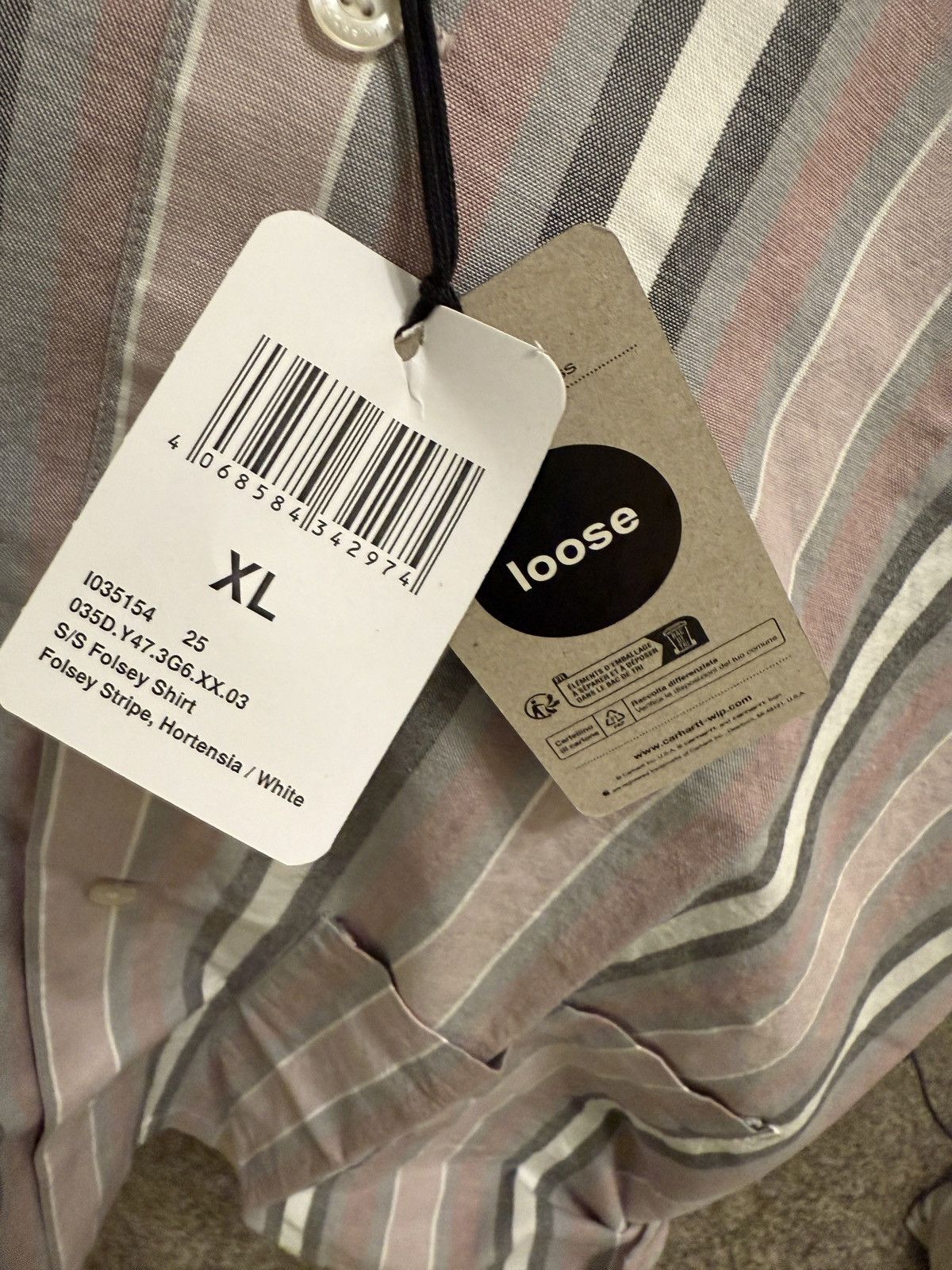 Carhartt Wip Carhartt Wip folsey stripe button up Size US XL / EU 56 / 4 - 5 Thumbnail