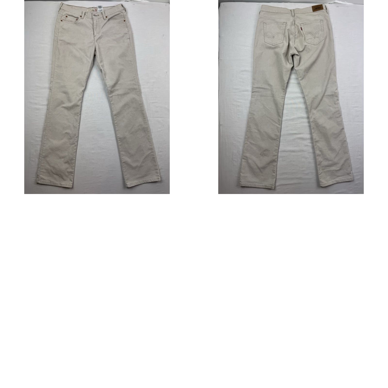 Levi's VINTAGE Levi's 505 Corduroy Pants Womens 6M Khaki Straight Leg Y2K 2000s Size 28" / US 6 / IT 42 - 10 Thumbnail