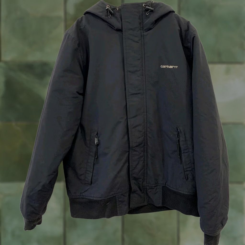 Carhartt Carhartt Hooded Insulated Jacket Black Workwear Coat Men's M Size US M / EU 48-50 / 2 - 1 Thumbnail
