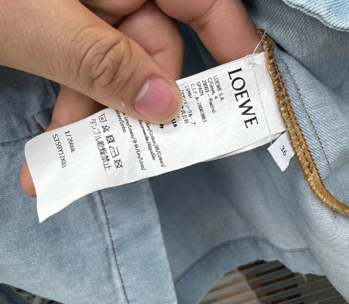 Loewe Loewe Big logo denim shirt jacket Size XS / US 0-2 / IT 36-38 - 5 Thumbnail