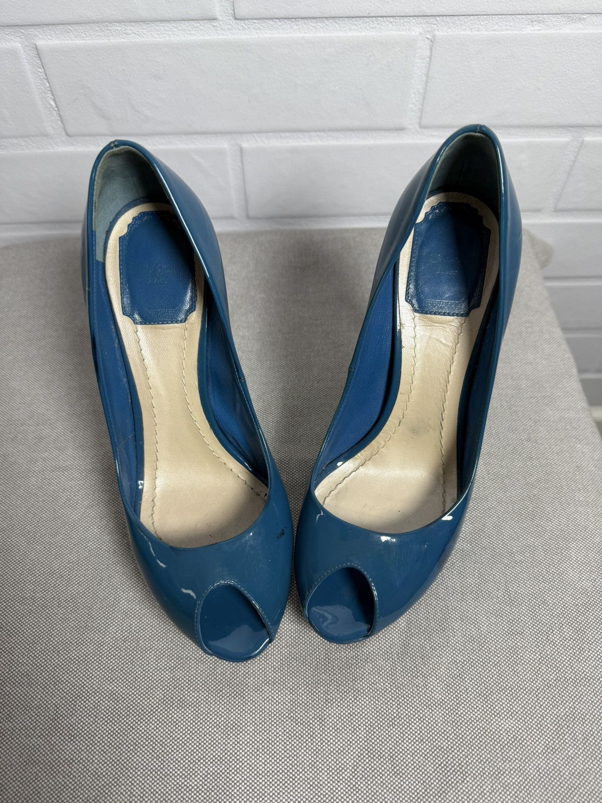 Dior Christian Dior Heels Shoes Patent Leather Size 37 STAINS Size US 7 / IT 37 - 3 Thumbnail