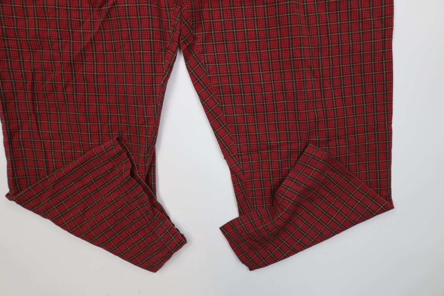 J.Crew Vintage 90s J Crew Oarsman Wide Leg Pajamas Pants Plaid Size US 36 / EU 52 - 5 Thumbnail