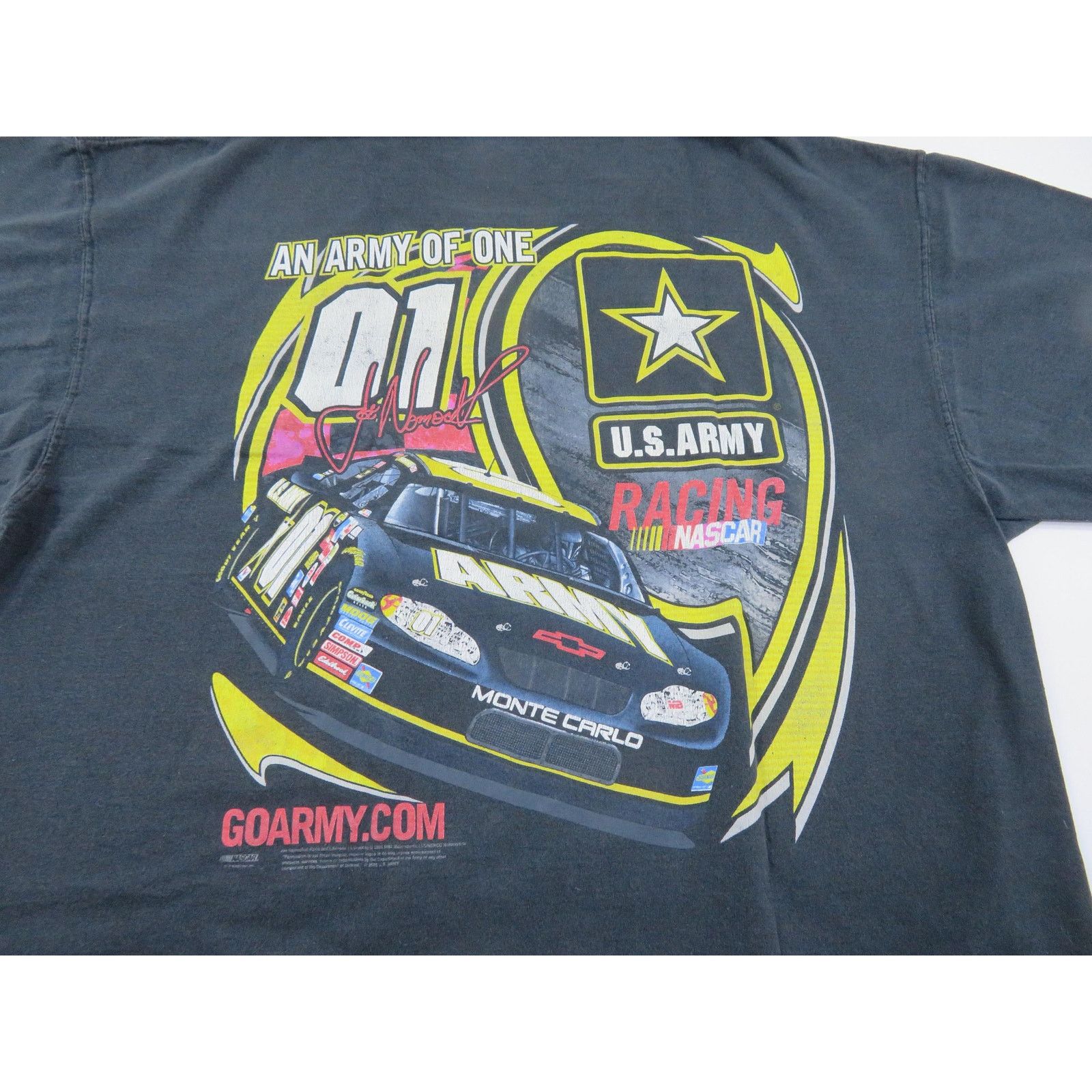 Other Army Nascar Joe Nemechek Double Sided Black T-shirt 2XL Y2K Size US XXL / EU 58 / 5 - 4 Thumbnail