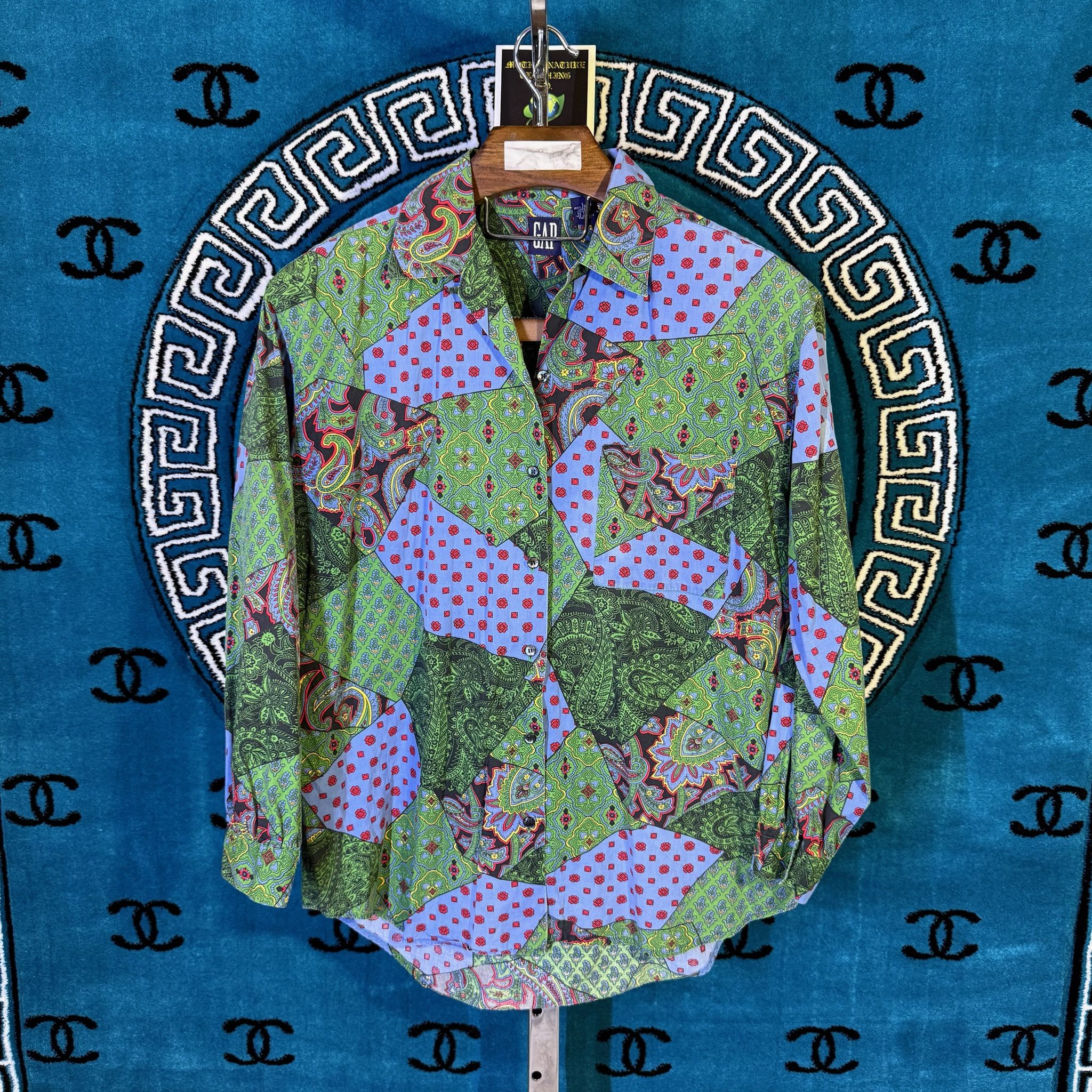 Gap THE OPULENT AZURE PATCHWORK PAISLEY LUXURY CAMISA SHIRT Size US L / EU 52-54 / 3 - 1 Preview