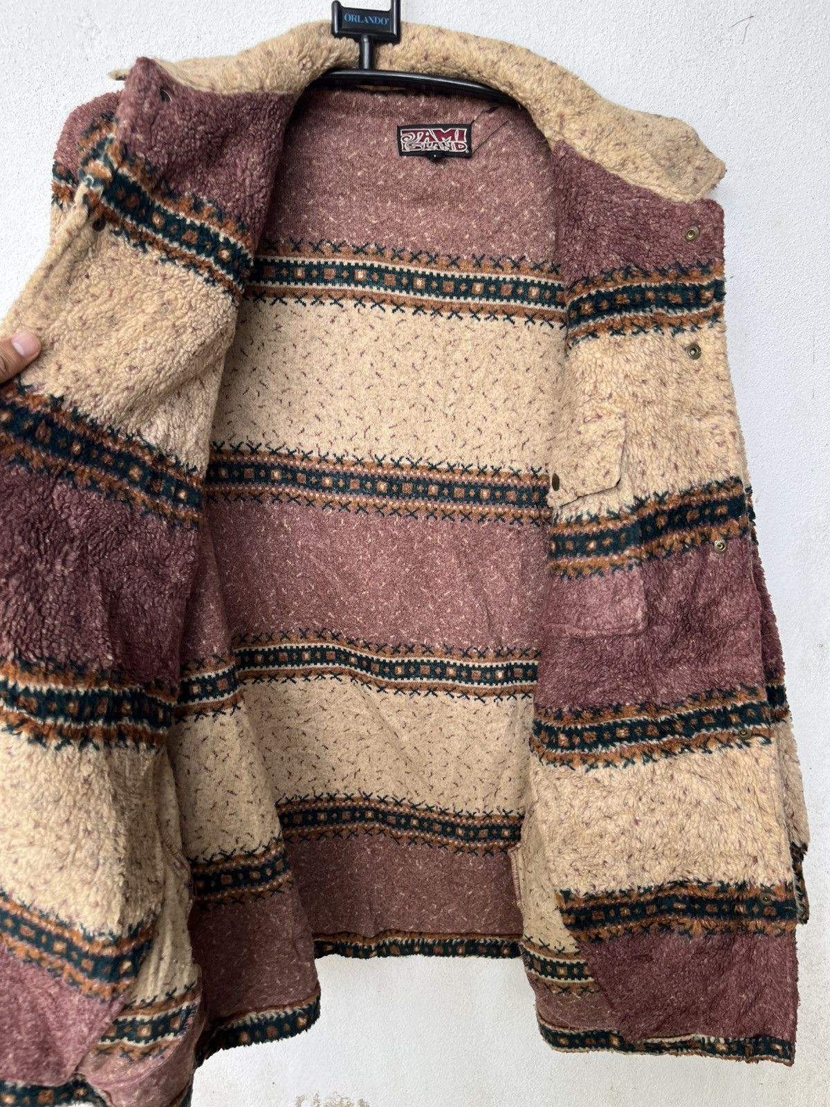 Jams World 💥RARE💥JAMI ISLAND Deep Pile Fleece Rare Aztec Fullprinted Size US L / EU 52-54 / 3 - 14 Thumbnail