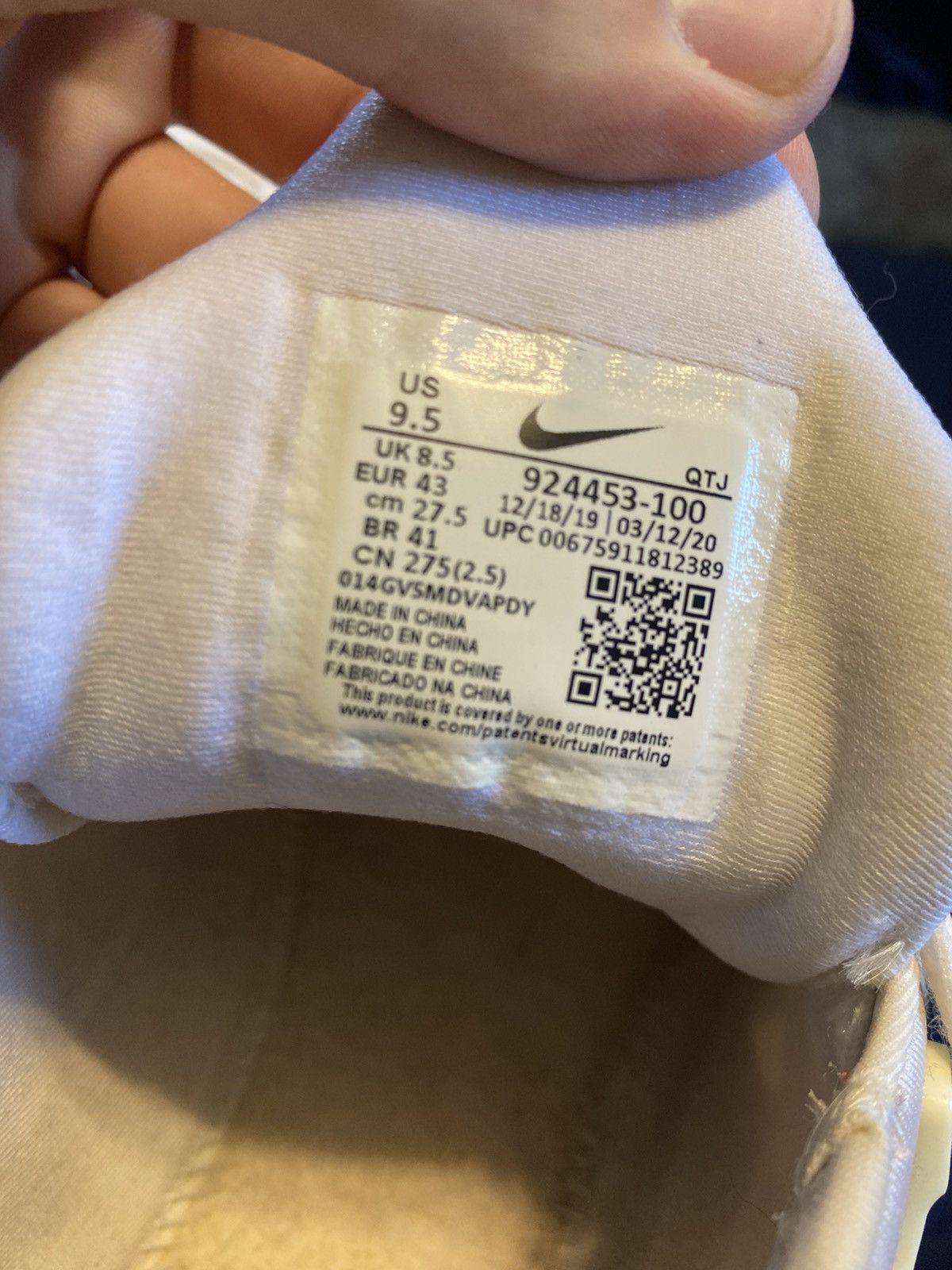 Nike Nike Vapormax Plus White Size US 9.5 / EU 42-43 - 4 Thumbnail