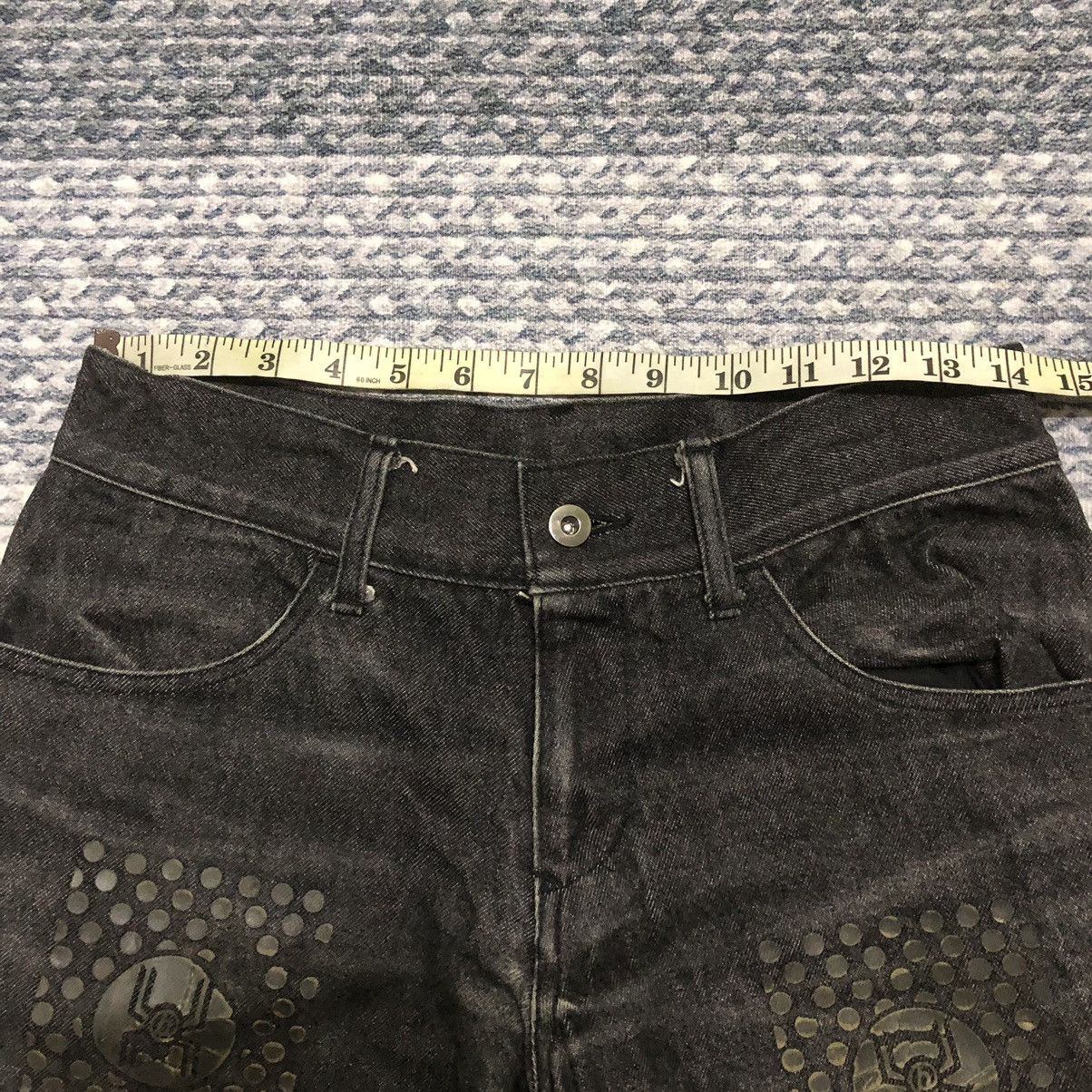 Rare Distressed Japanese Brand Punk Bondage Flare Jeans