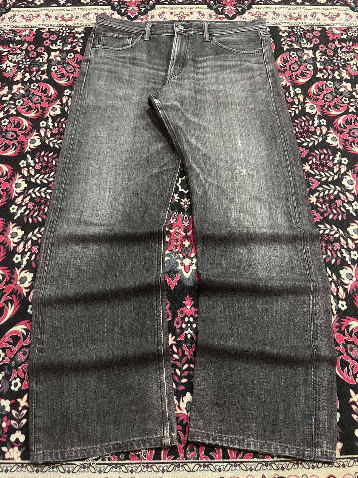 Paul Smith ⚡️Loose Fit⚡️Vintage Designer Paul Smith Black Faded Jeans Size US 34 / EU 50 - 2 Thumbnail