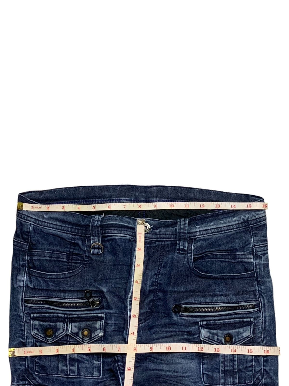 Japanese Brand × Nicole Club Vintage Japanese Nicole Tactical Bondage Cargo Denim Pants Size US 32 / EU 48 - 13 Thumbnail