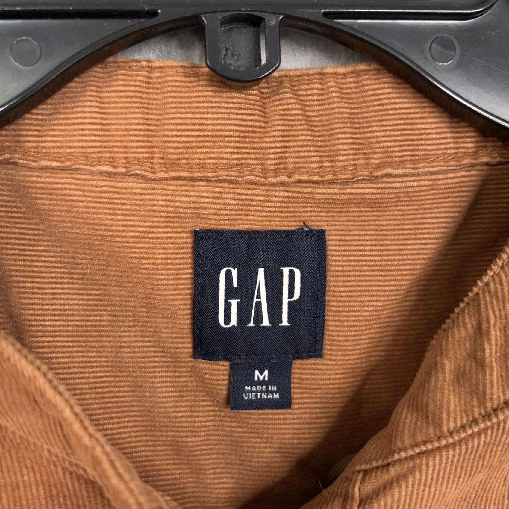 Gap GAP Shirt Dress Womens Medium Brown Corduroy Henley 3/4 Puff Sleeve Shift Mini Shirt Dress Size M / US 6-8 / IT 42-44 - 4 Thumbnail