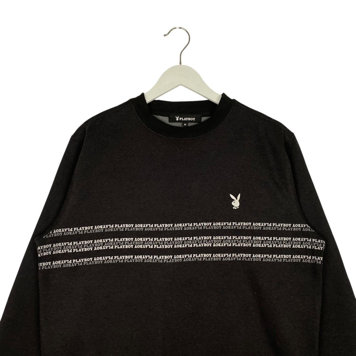 Playboy × Vintage Vintage Playboy Bunny Small Logo Crewneck Sweatshirt Black Size US M / EU 48-50 / 2 - 4 Thumbnail