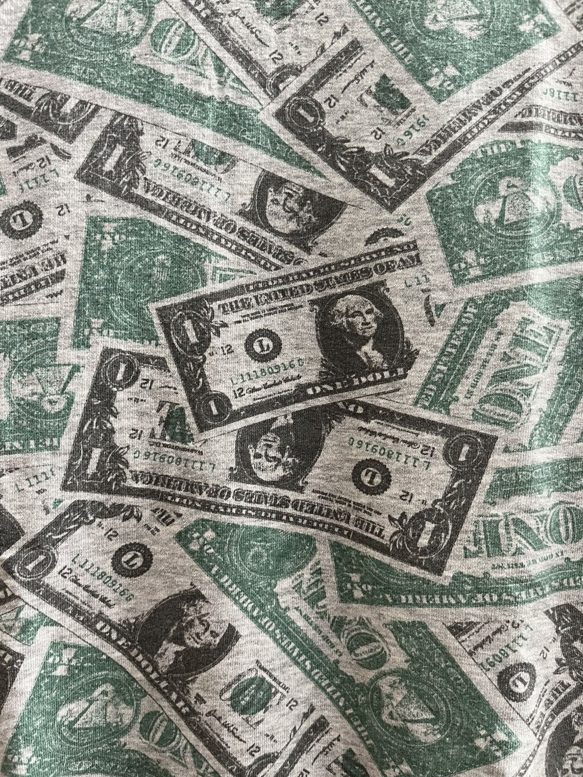 Hysteric Glamour × If Six Was Nine × Le Grande Bleu (L.G.B.) 💸Dollar Bill Allover Print Sweatshirt💸– 90s Money Crewneck Size US M / EU 48-50 / 2 - 1 Thumbnail