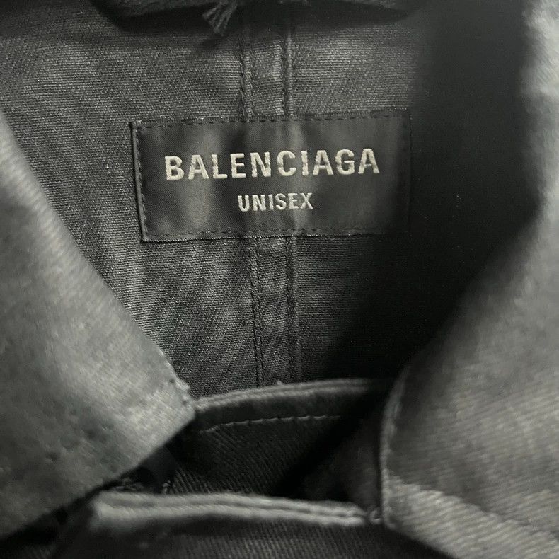 Balenciaga Balenciaga Black Chest Pocket Solid Color Collar Single bre Size US M / EU 48-50 / 2 - 2 Thumbnail