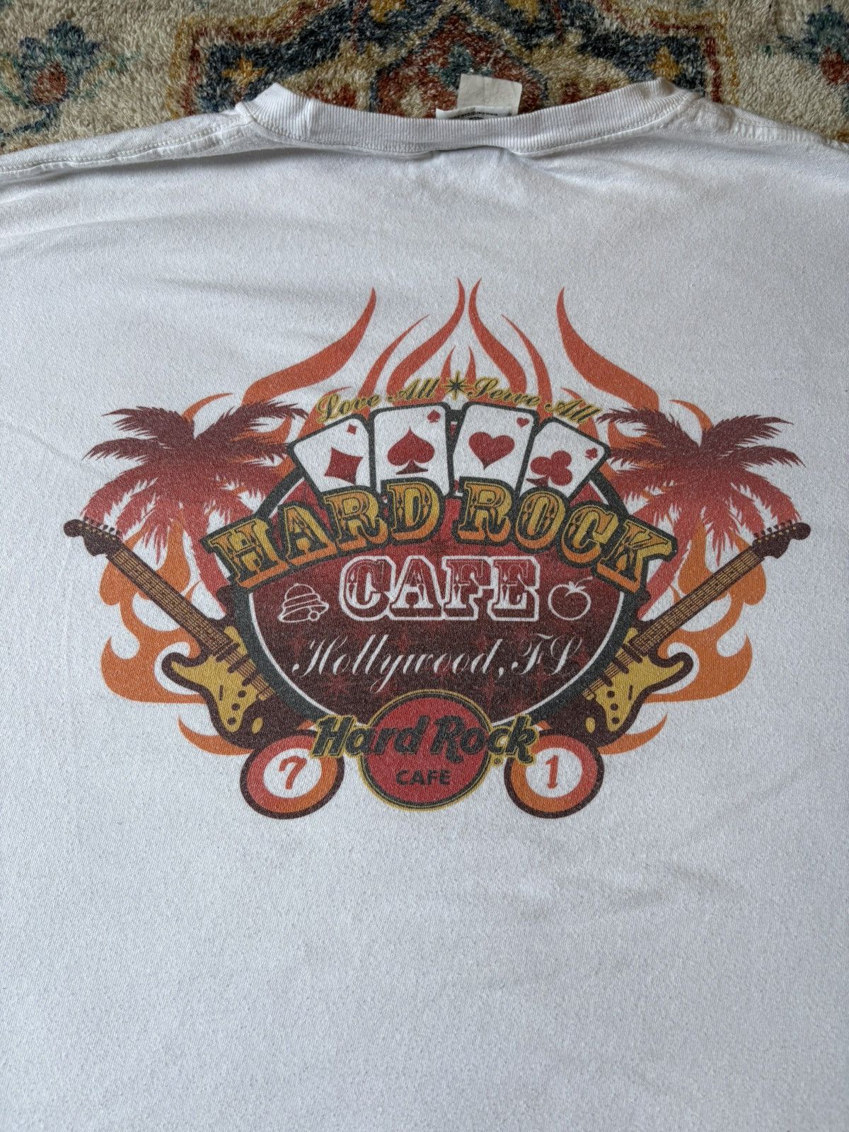 Hard Rock Cafe Vintage Hard Rock Cafe Flames Logo T-shirt Size XL Size US XXL / EU 58 / 5 - 4 Thumbnail