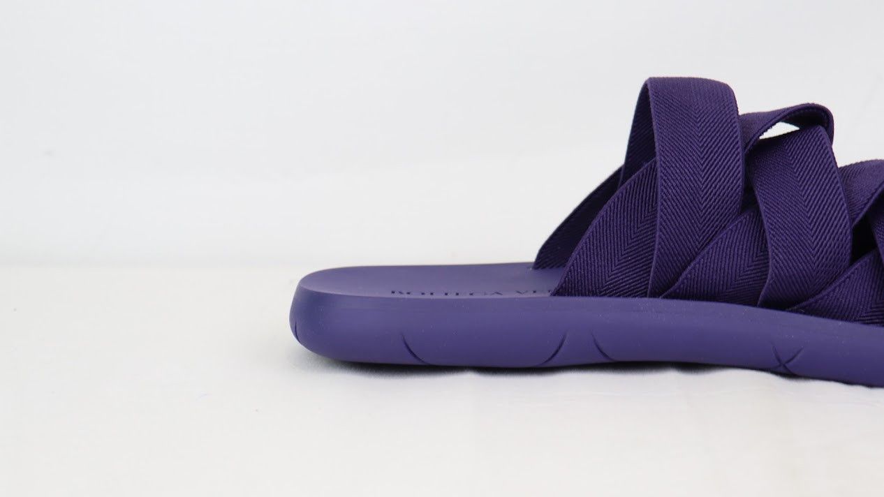 Bottega Veneta o1rshd1 Intrecciato Starfish Plat Sandal in Blue Size US 10 / EU 43 - 7 Thumbnail