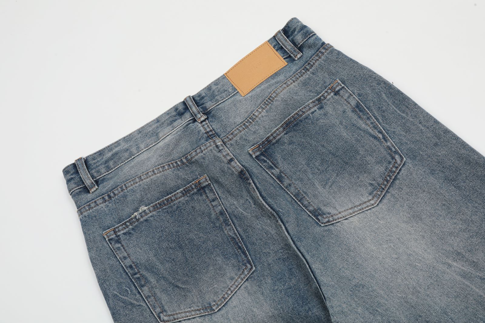 Japanese Brand × Jean Casual washed retro loose flared wide-leg jeans Size US 32 / EU 48 - 7 Thumbnail