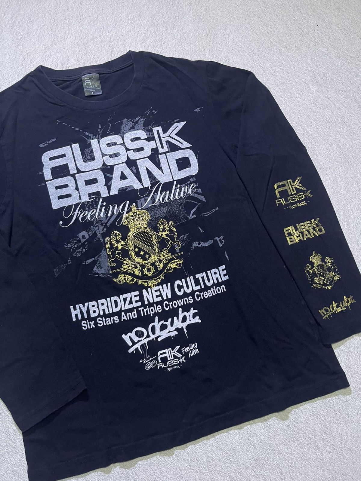 Hysteric Glamour VTG Y2K RUSS.K long sleeve tshirt Size US M / EU 48-50 / 2 - 2 Thumbnail