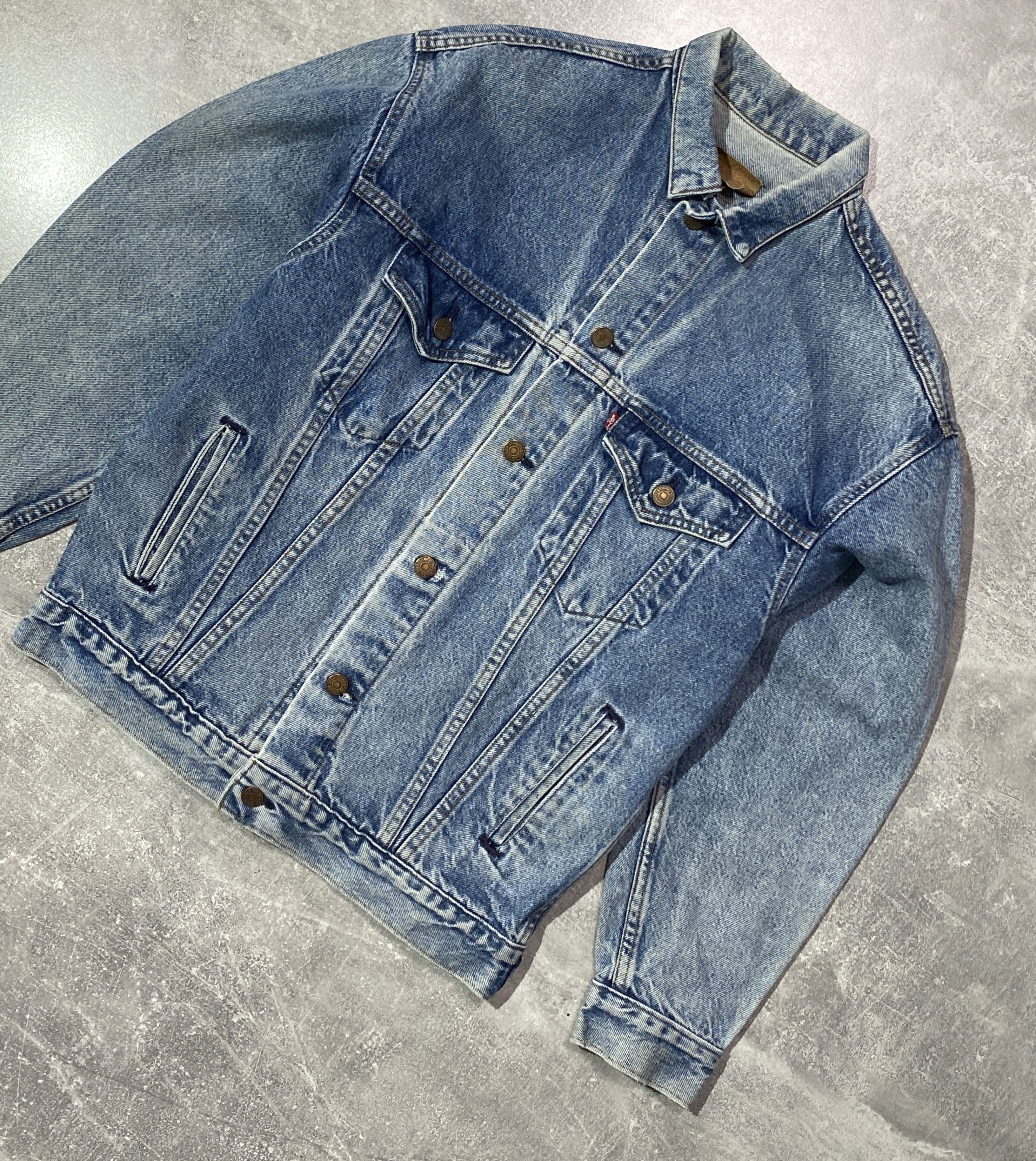 Levi's Vintage 90s Made In USA Levis Denim Jacket Size US S / EU 44-46 / 1 - 2 Thumbnail