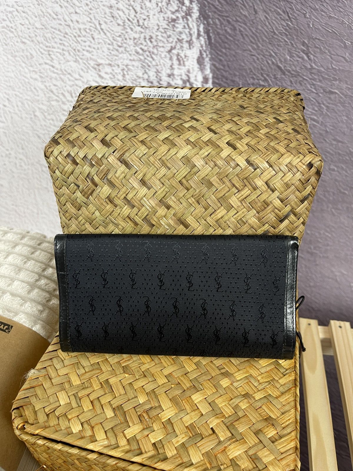 Vintage Yves Saint Laurent Paris monogram canvas leather wallet Size ONE SIZE - 6 Thumbnail