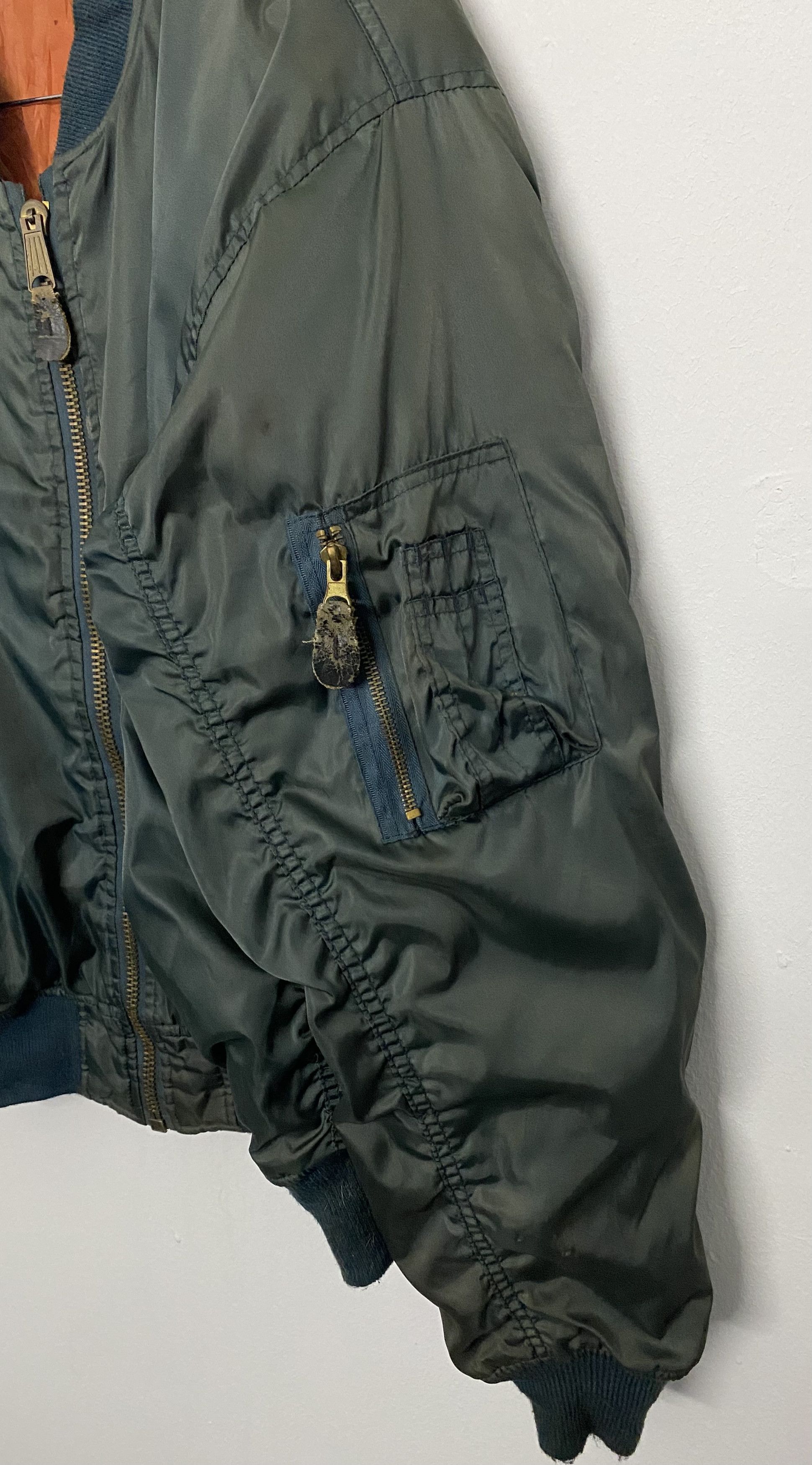 Vintage Vintage Military Bomber Jacket MA-1 Flyer’s LL Olive Green Size US L / EU 52-54 / 3 - 8 Thumbnail