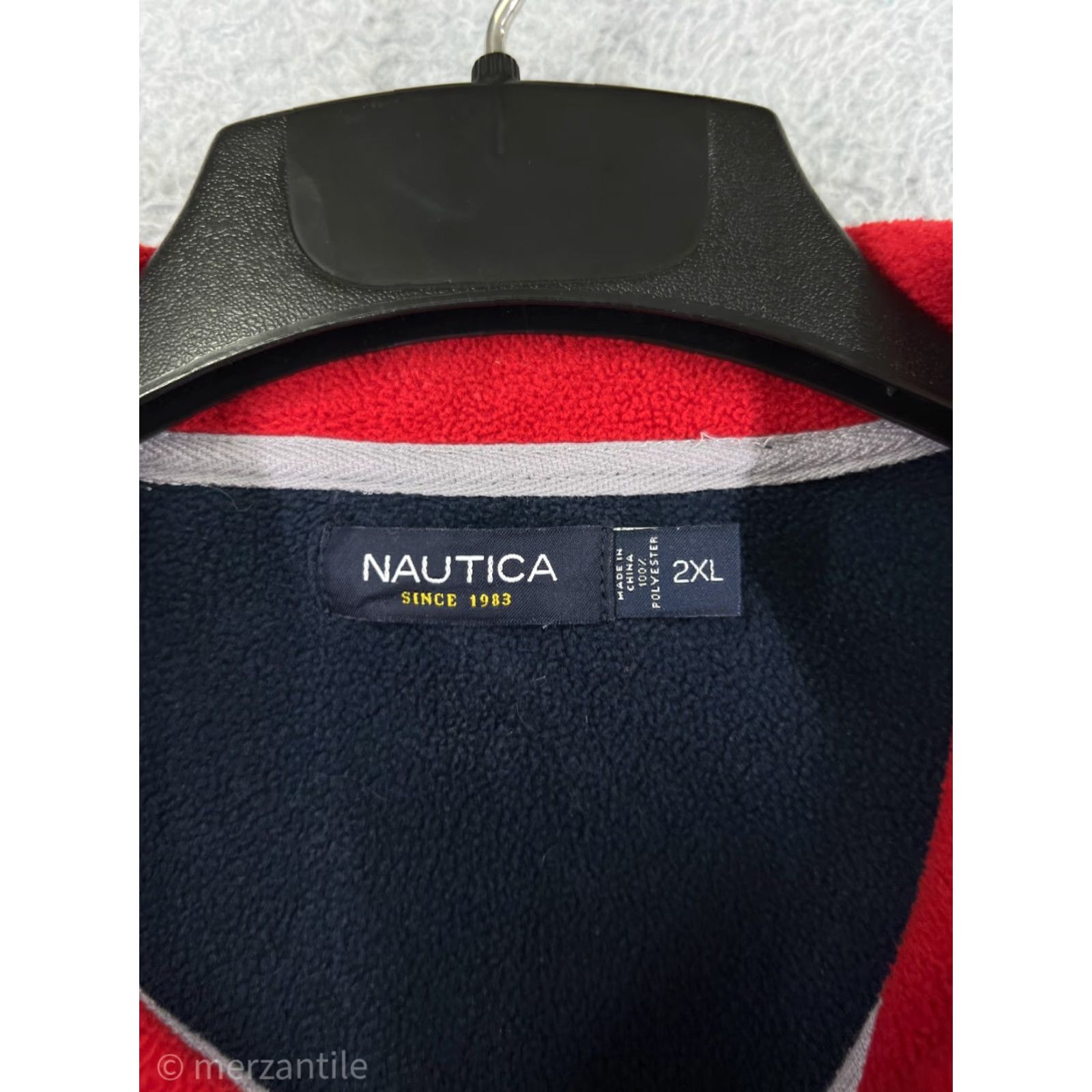 Nautica Nautica Jacket Mens 2XL Blue 1/4 Zip Mock Neck Fleece Poly 100% Zip Windbreaker Casual Outdoor Hiking Sports Dress Size US XXL / EU 58 / 5 - 3 Thumbnail