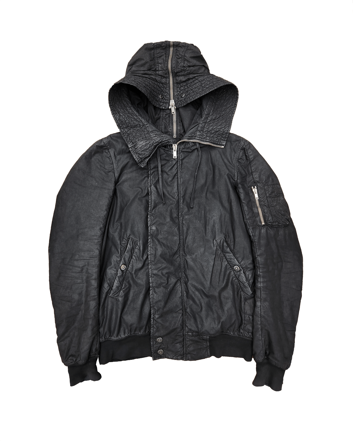 image of Rick Owens x Rick Owens Drkshdw Exploder Bomber in Black, Men's (Size Small)