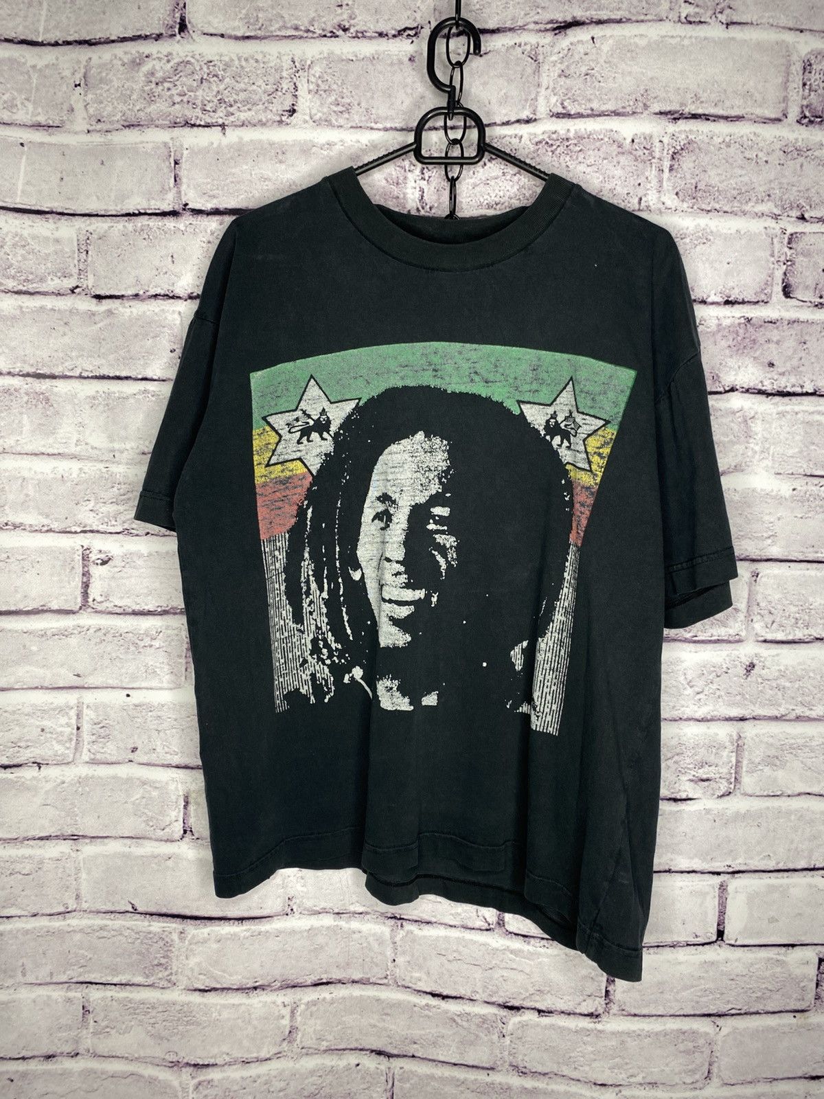 Bob Marley Men's Vintage 90s T-Shirt Bob Marley Original Rasta Jammin Size US L / EU 52-54 / 3 - 1 Thumbnail