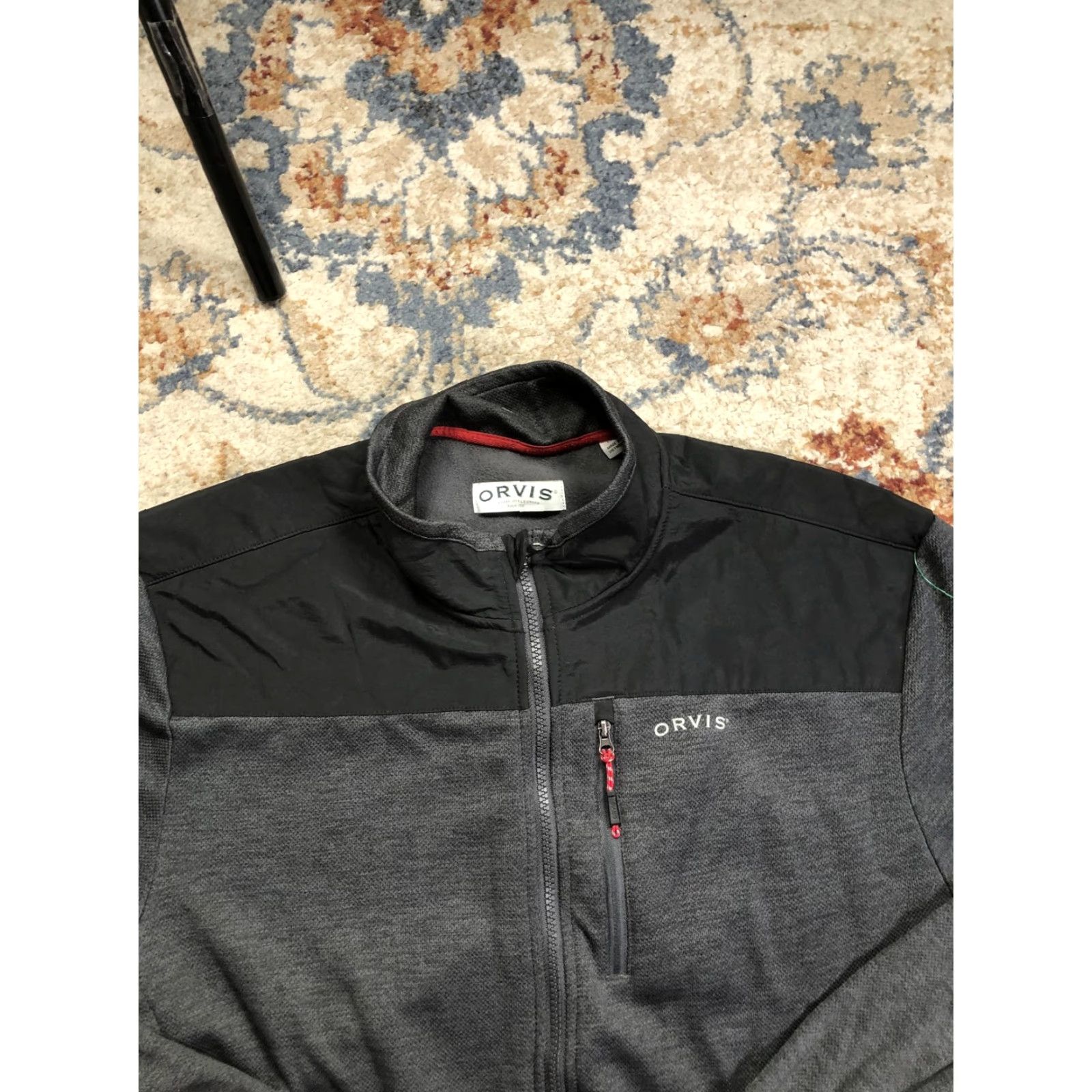 Orvis Orvis Jacket Mens Large Gray Classic Collection Fleece Lined Full Zip Outdoor Windbreaker Casual Pockets Zipper Size US L / EU 52-54 / 3 - 2 Thumbnail