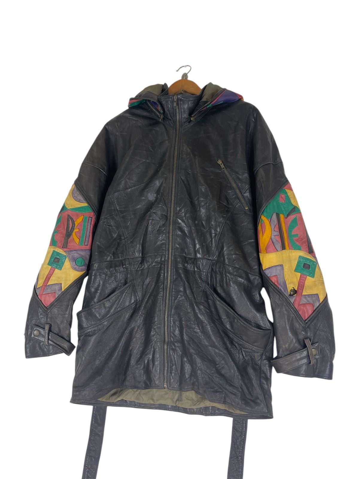 Marc Buchanan PELLE PELLE MARC BUCHANAN HOODIE LEATHER JACKET Size US M / EU 48-50 / 2 - 11 Thumbnail