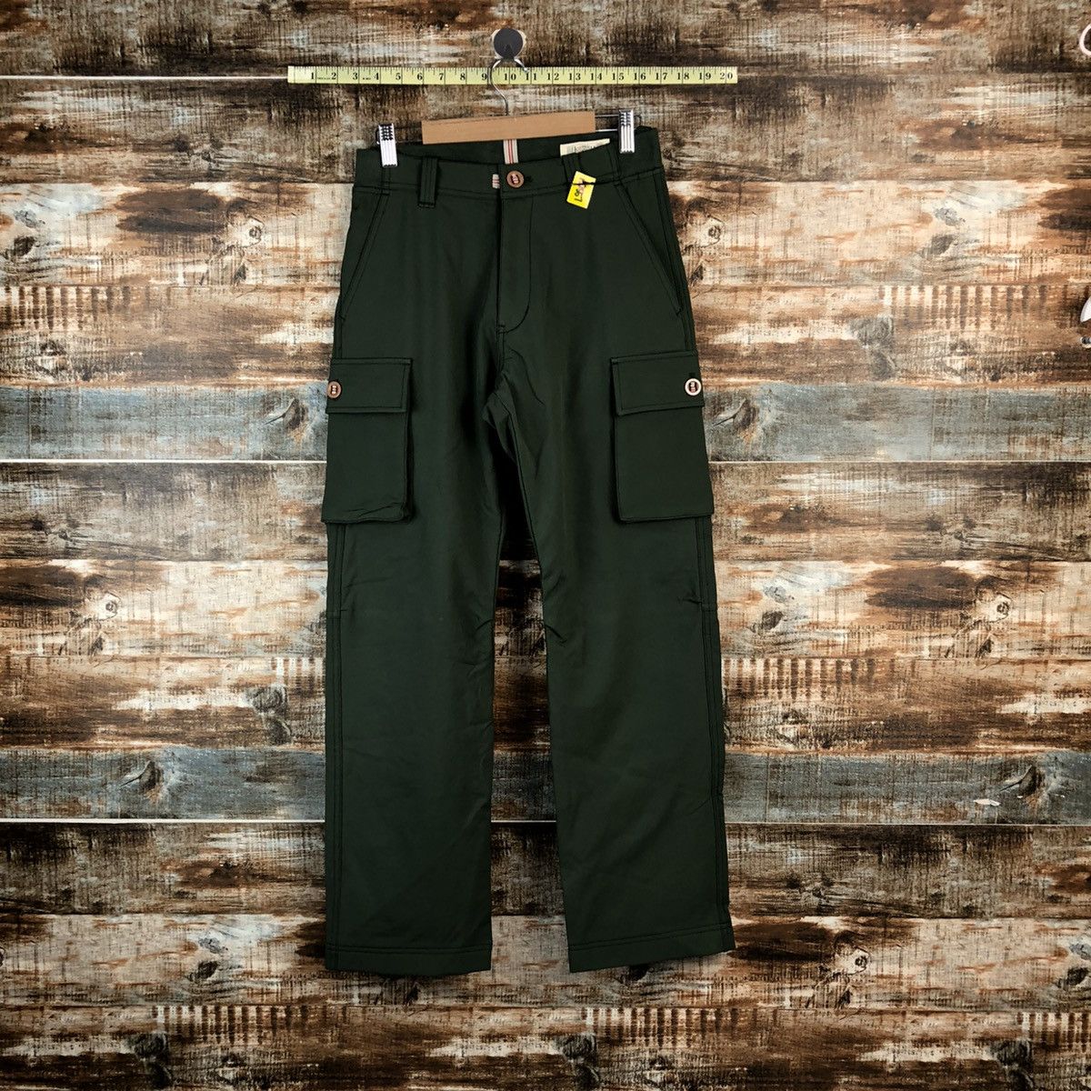 Japanese Brand Kurasufuku workwear Green Cargo Multipocket Pants #A2557 Size US 27 - 1 Thumbnail