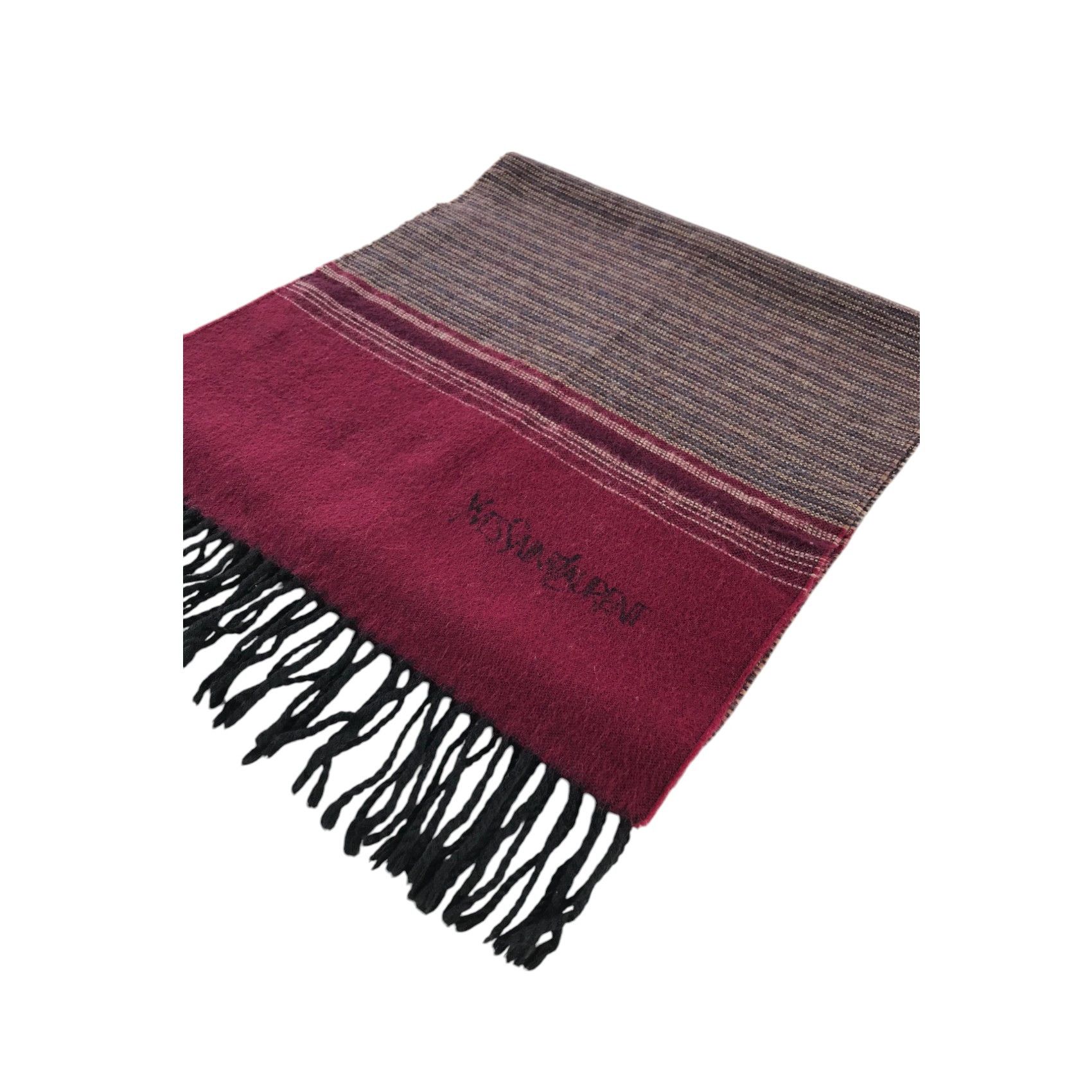 Vintage Yves Saint Laurent Scarf / Muffler / Neckwear - WW2134 Size ONE SIZE - 3 Thumbnail