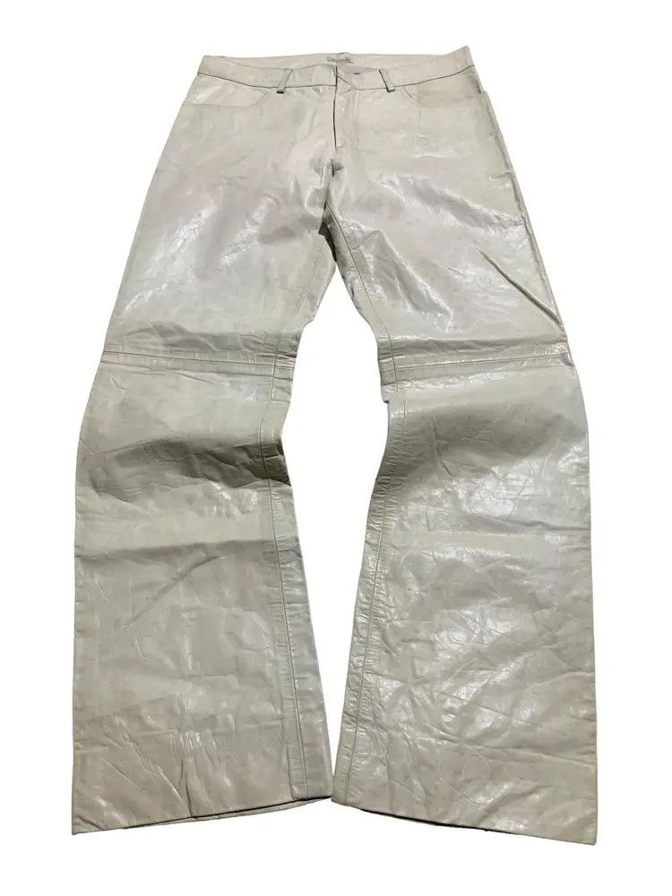 Vintage Vintage acetate flare leather pants made in canada Size US 32 / EU 48 - 1 Thumbnail