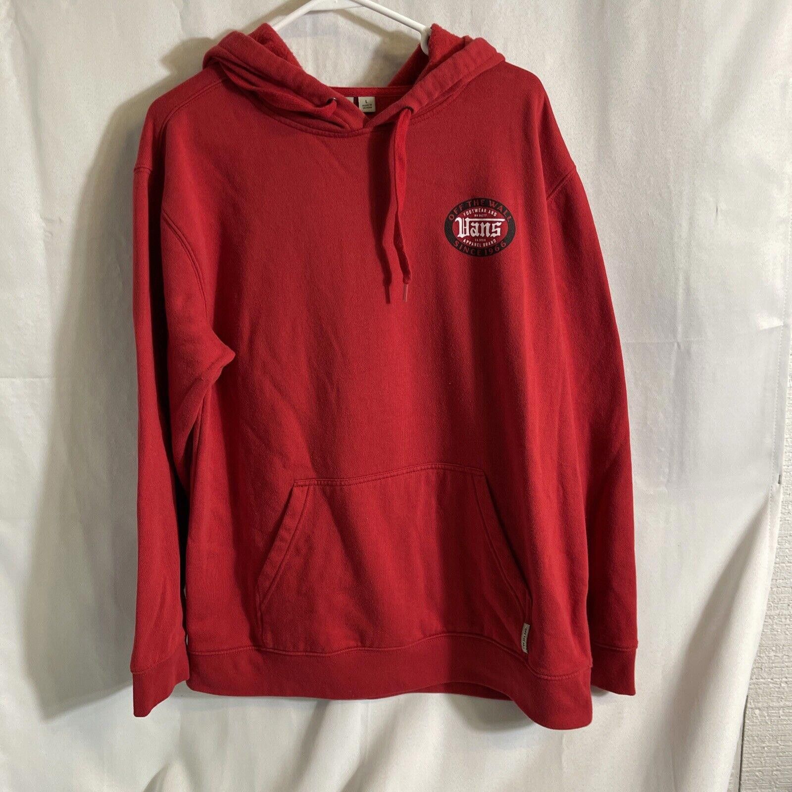 Red vans sweatshirt online