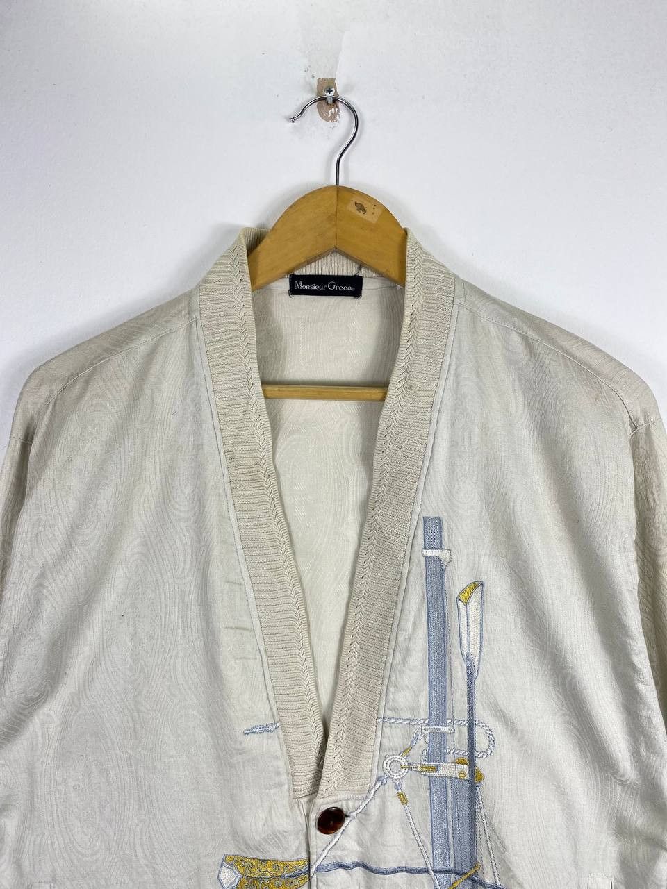 Japanese Brand japanese brand monsieur greco embroided jacket nice design Size US L / EU 52-54 / 3 - 6 Thumbnail