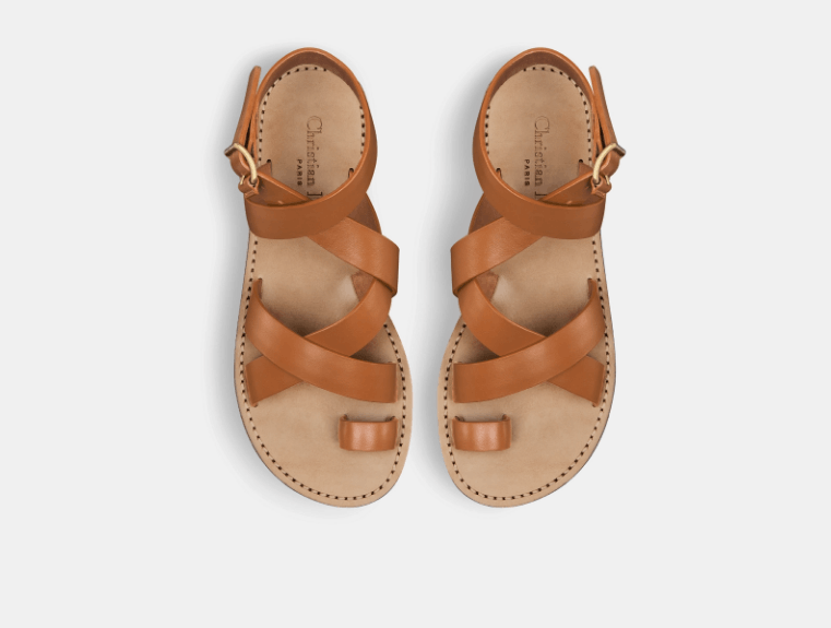 Dior o1w1db10725 KCO024 Sun Toe-Ring Sandals in Camel Size US 6 / IT 36 - 3 Thumbnail