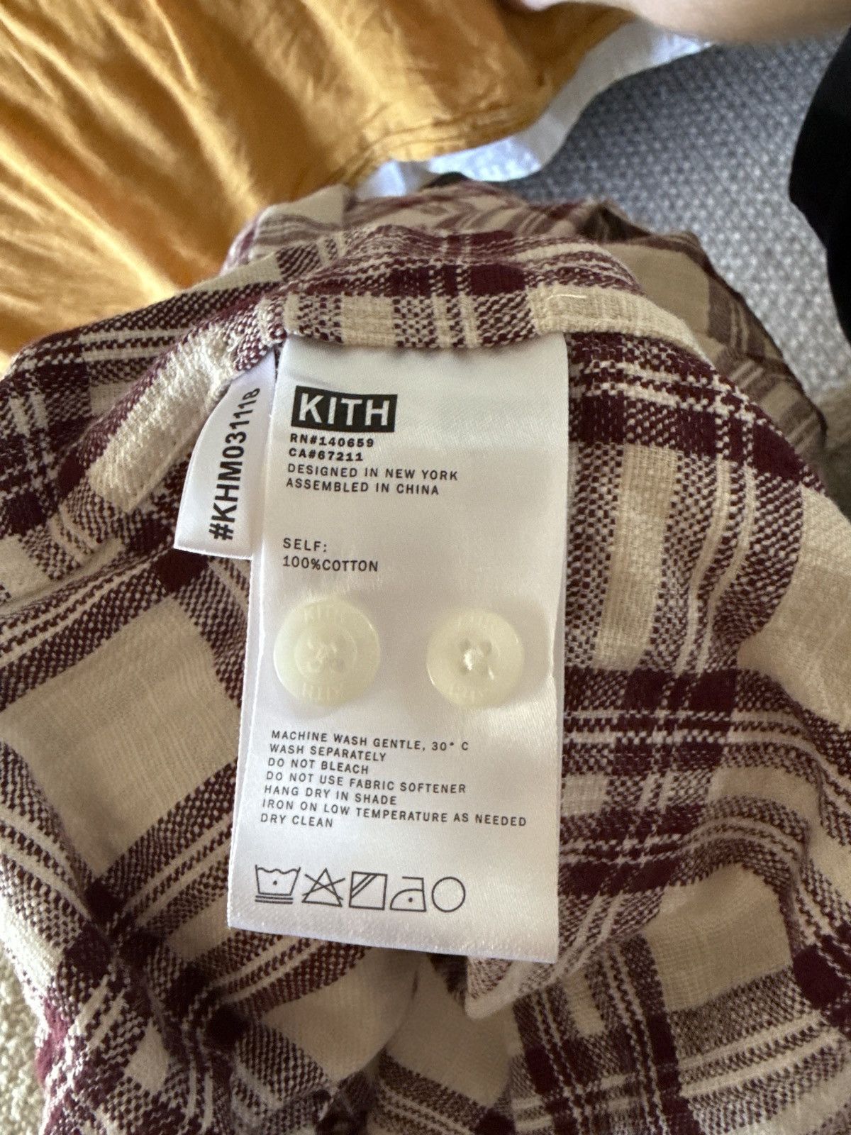 Kith Kith Long-Sleeve Boxy Collared Overshirt 'Magma' Size US XL / EU 56 / 4 - 5 Thumbnail